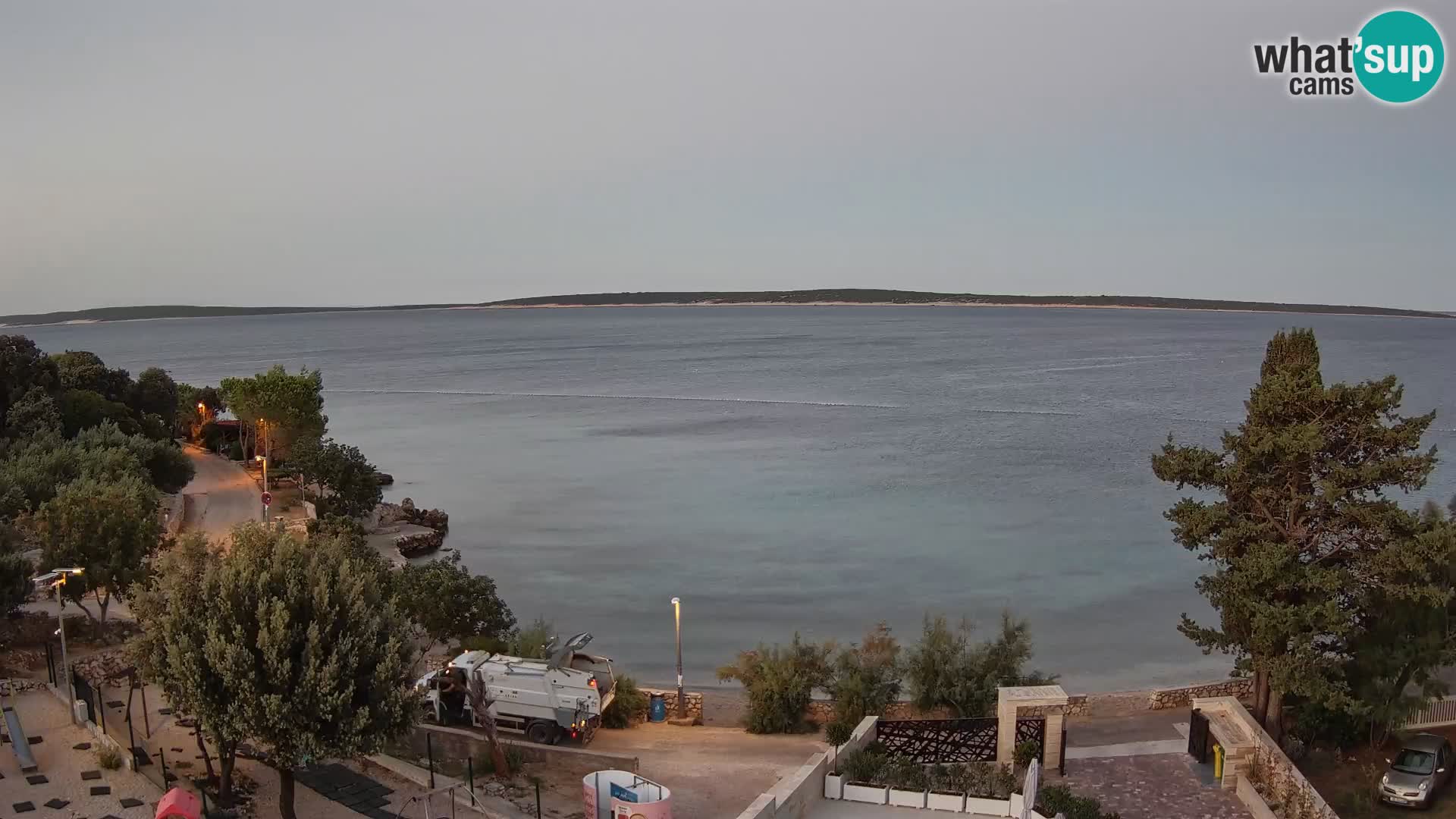 Webcam Strand Male Mandre – Liveblick von der Insel Pag