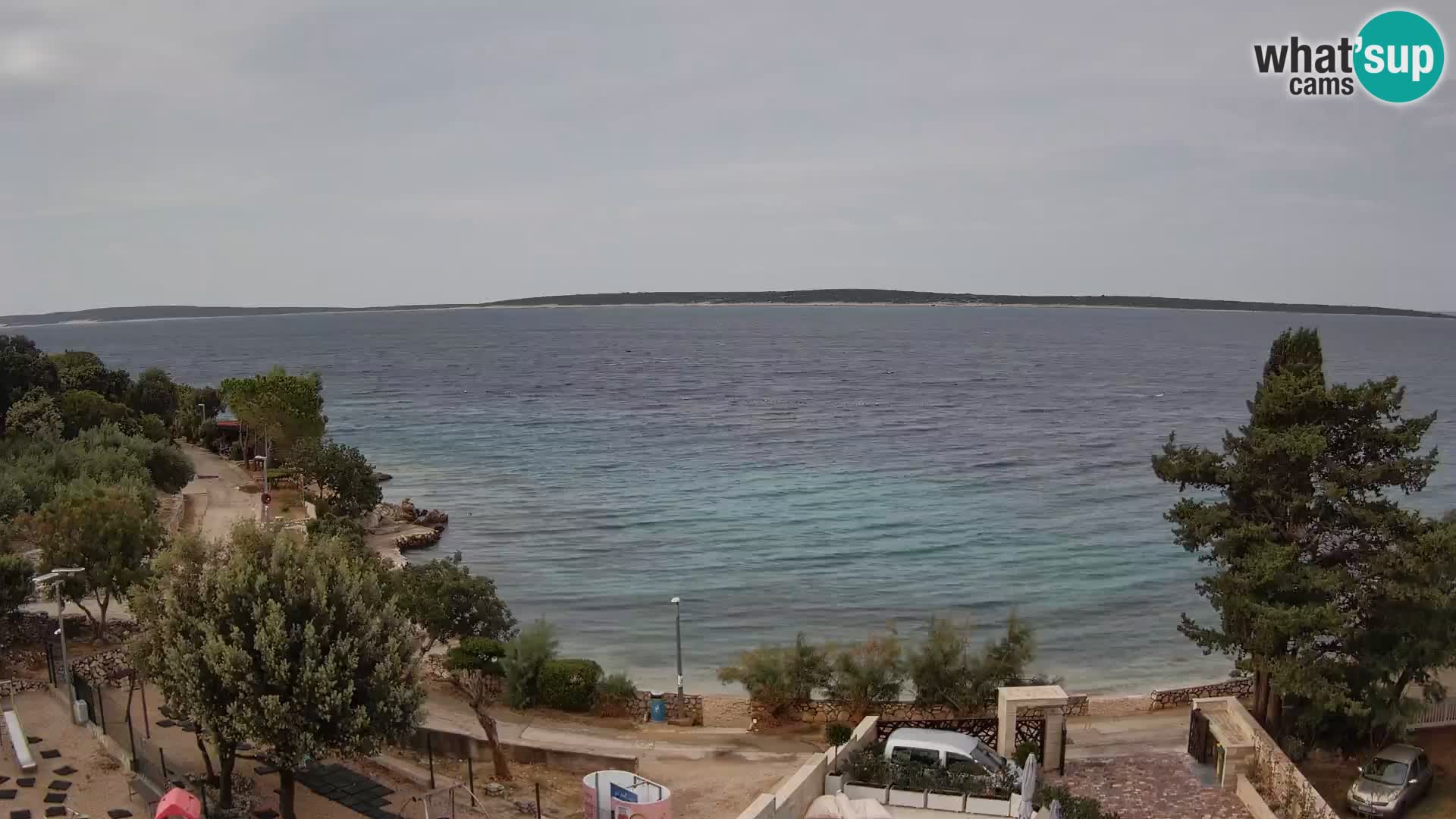 Webcam Plaža Male Mandre – Diretta dalla spiaggia sull’isola di Pag
