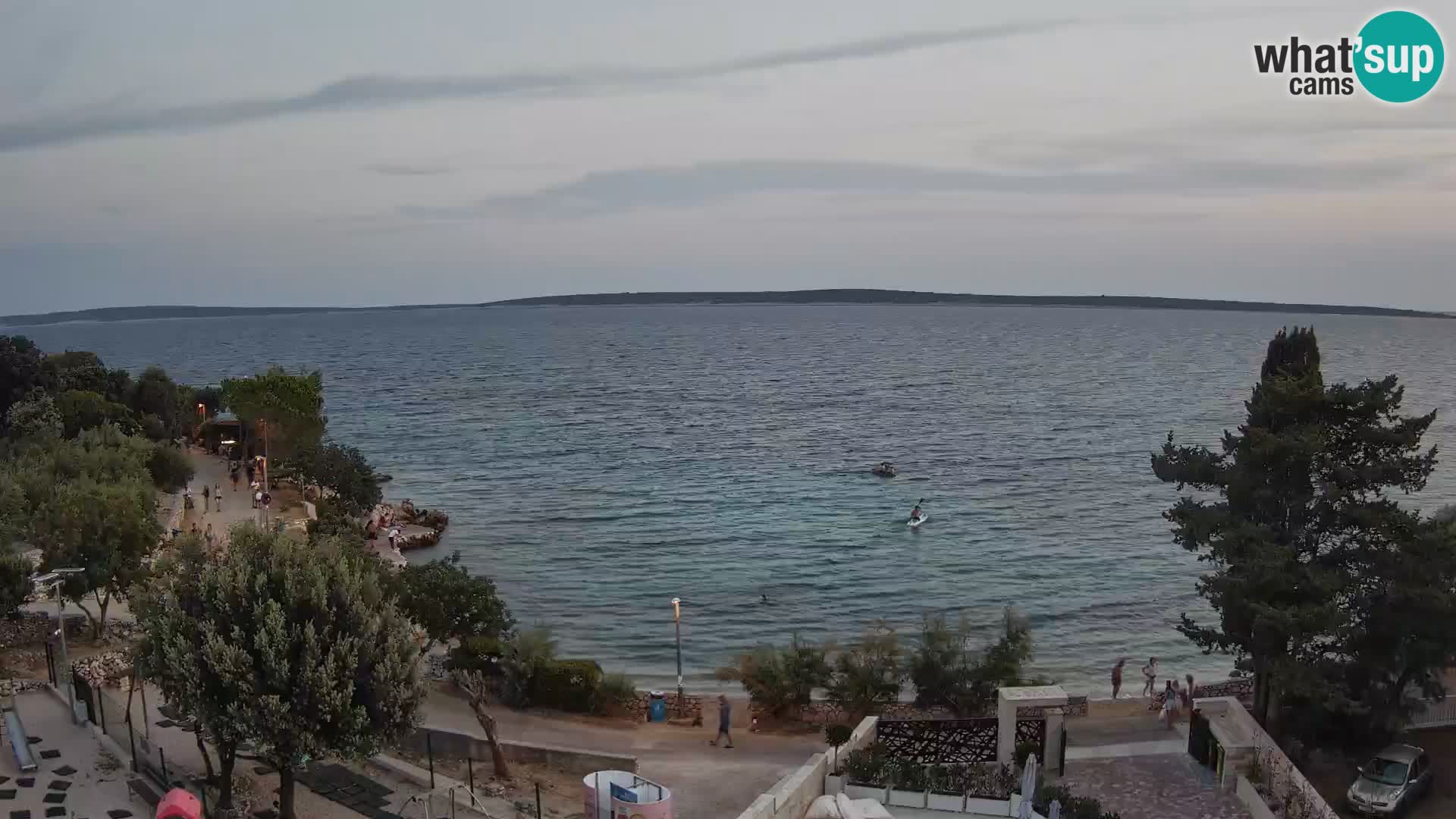 Webcam Strand Male Mandre – Liveblick von der Insel Pag