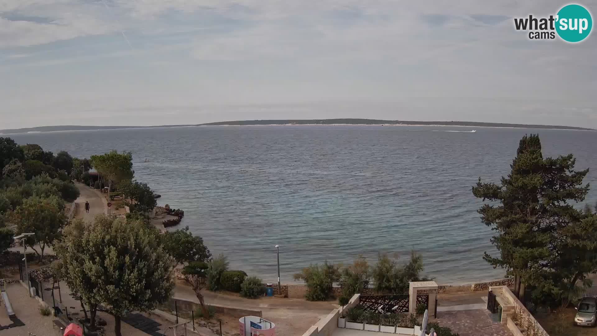 Webcam Plaža Male Mandre – Diretta dalla spiaggia sull’isola di Pag