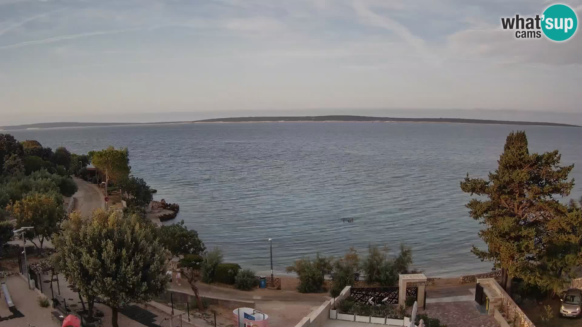 Webcam Plaža Male Mandre – Live View from Pag Island