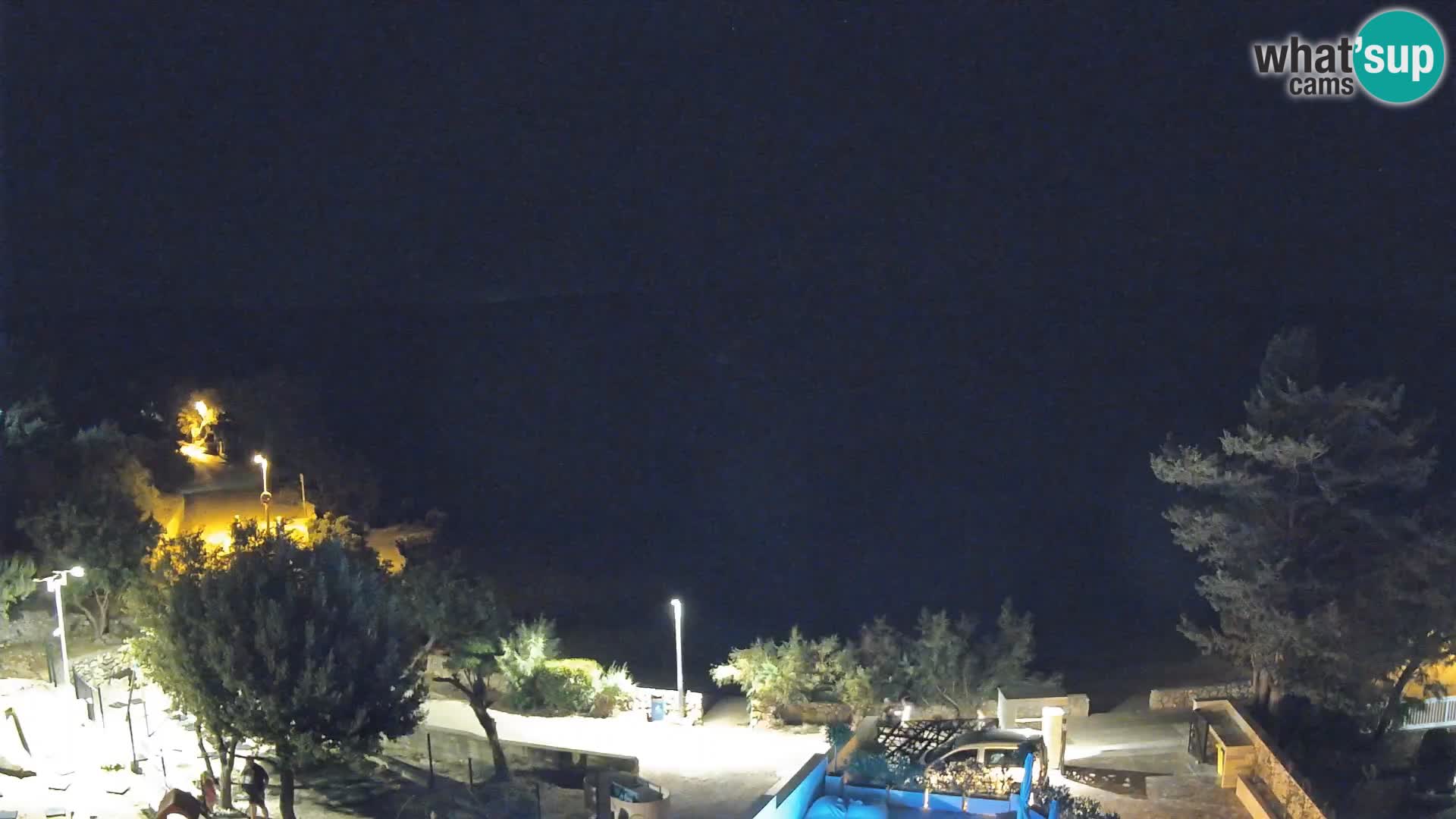 Webcam Plaža Male Mandre – Diretta dalla spiaggia sull’isola di Pag