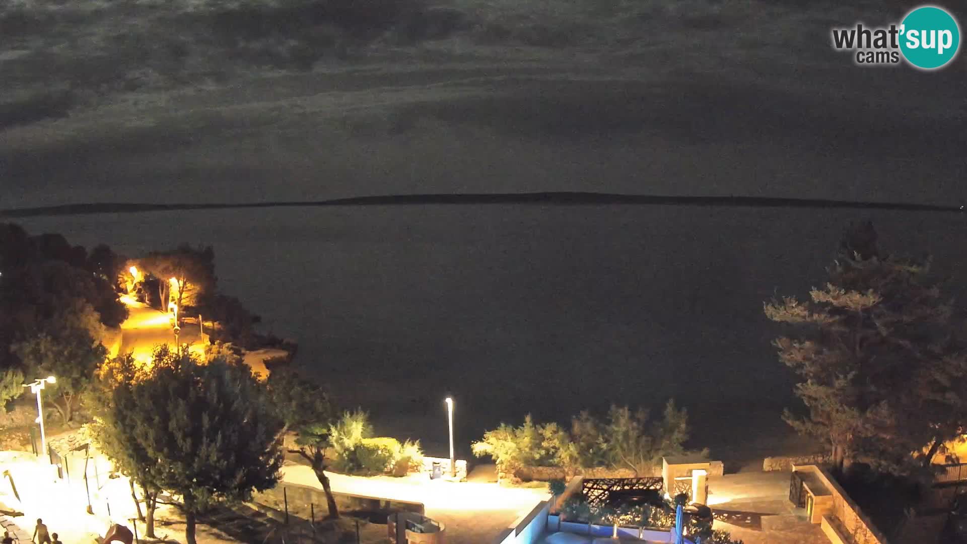 Webcam Strand Male Mandre – Liveblick von der Insel Pag