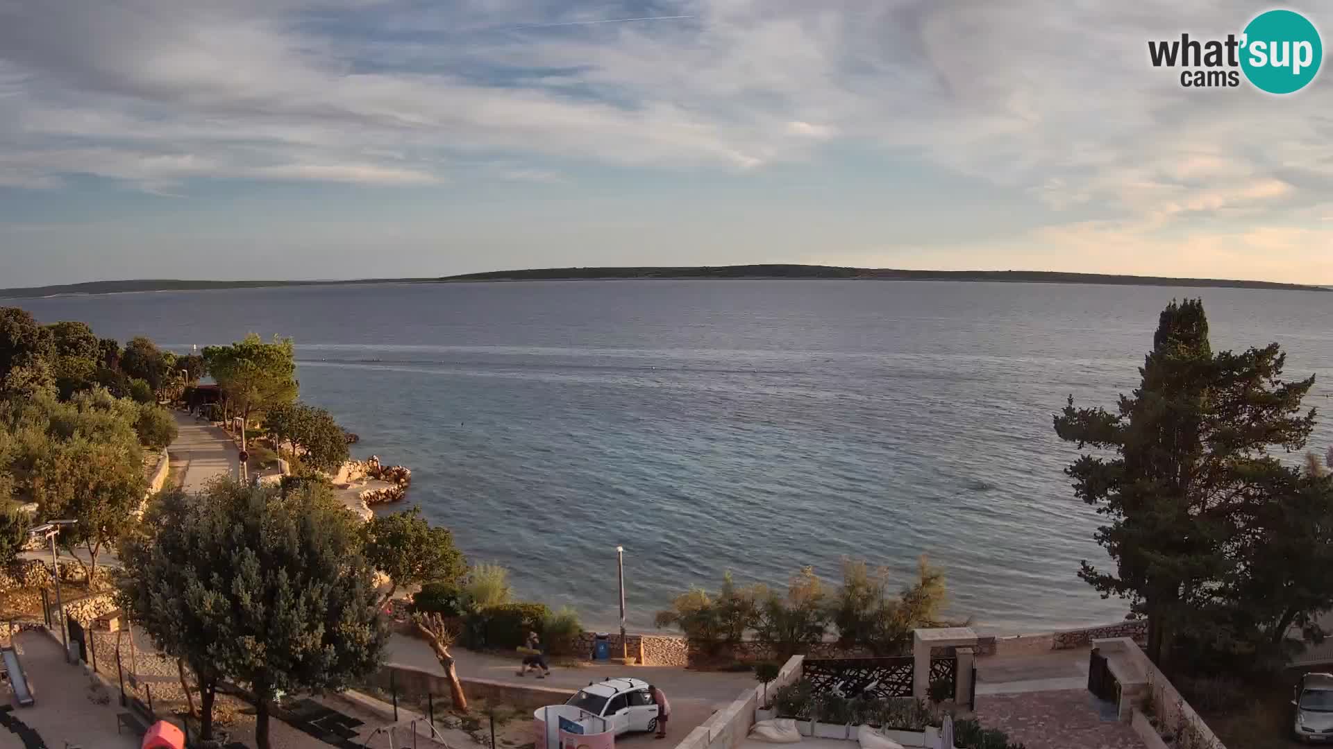 Webcam Plage Male Mandre – Vue en direct depuis l’île de Pag