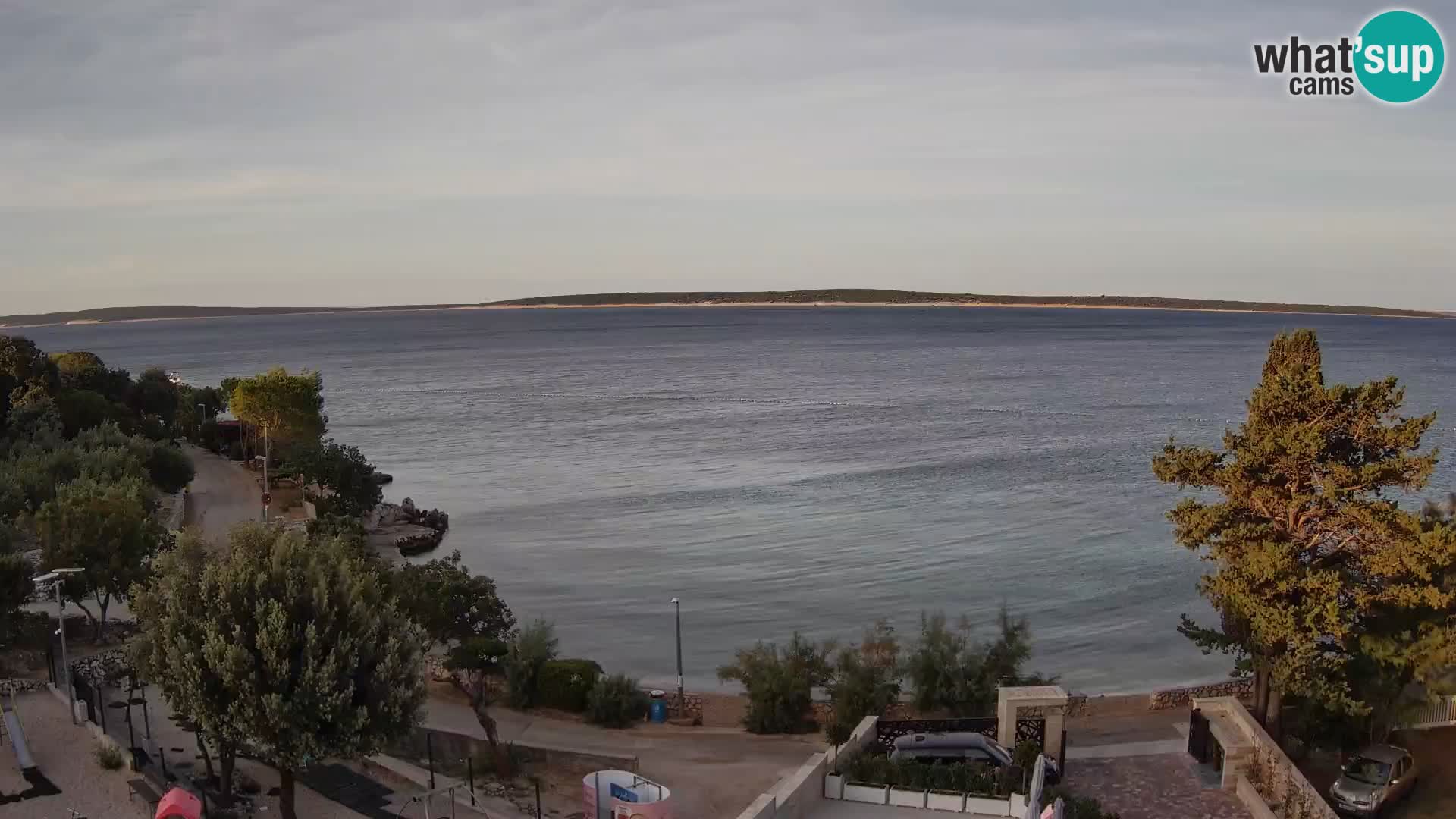 Webcam Plaža Male Mandre – Diretta dalla spiaggia sull’isola di Pag