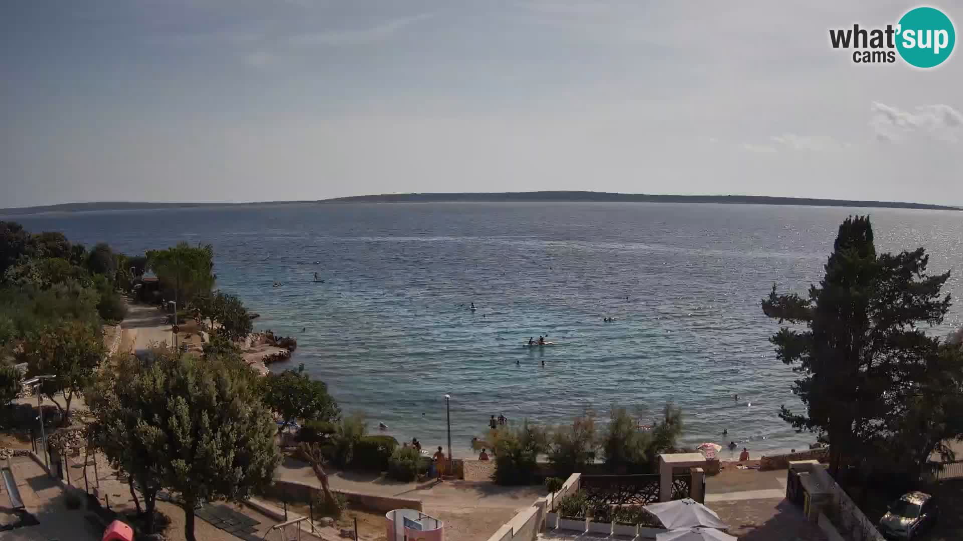 Webcam Strand Male Mandre – Liveblick von der Insel Pag