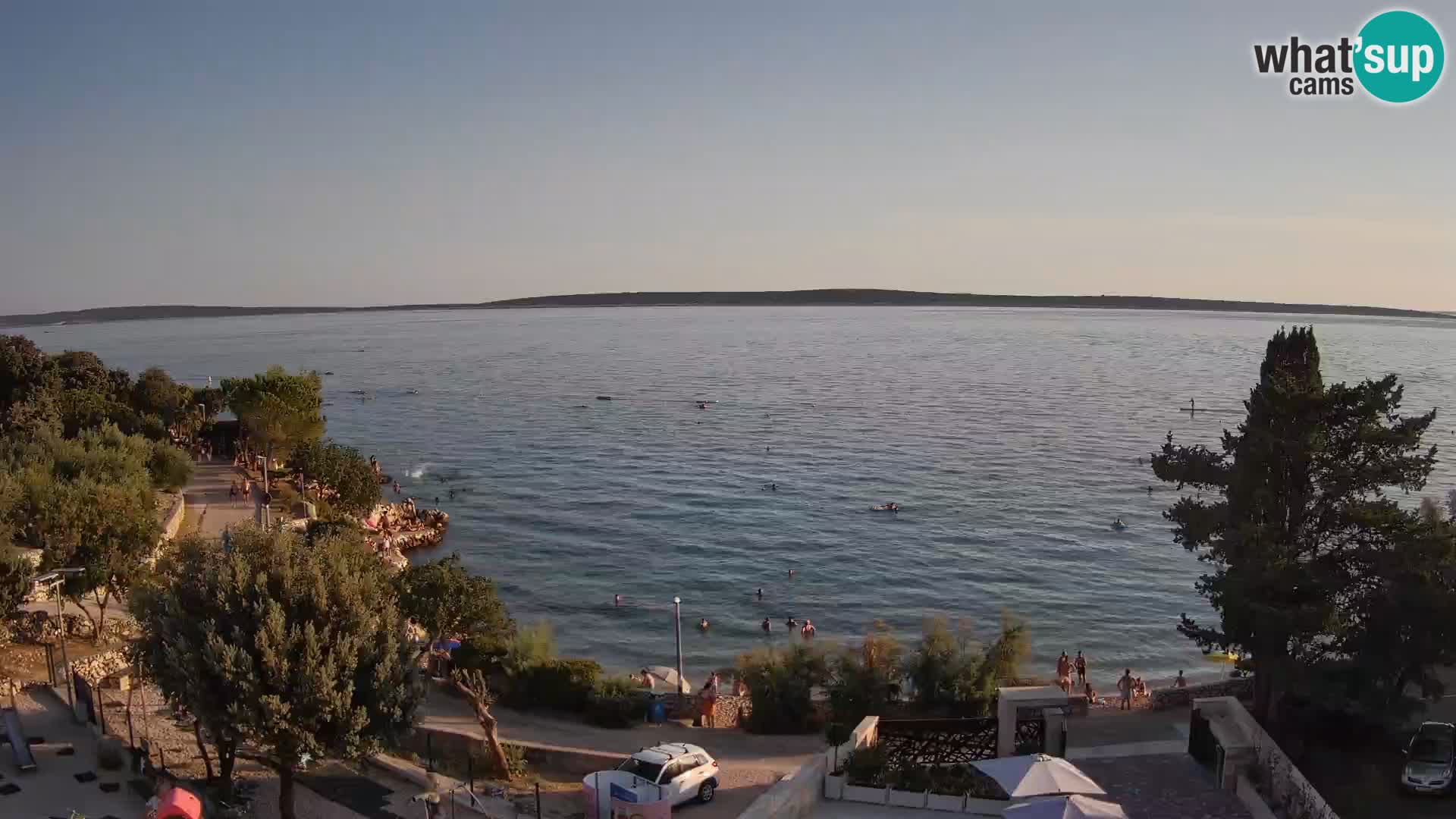Webcam Plaža Male Mandre – Diretta dalla spiaggia sull’isola di Pag