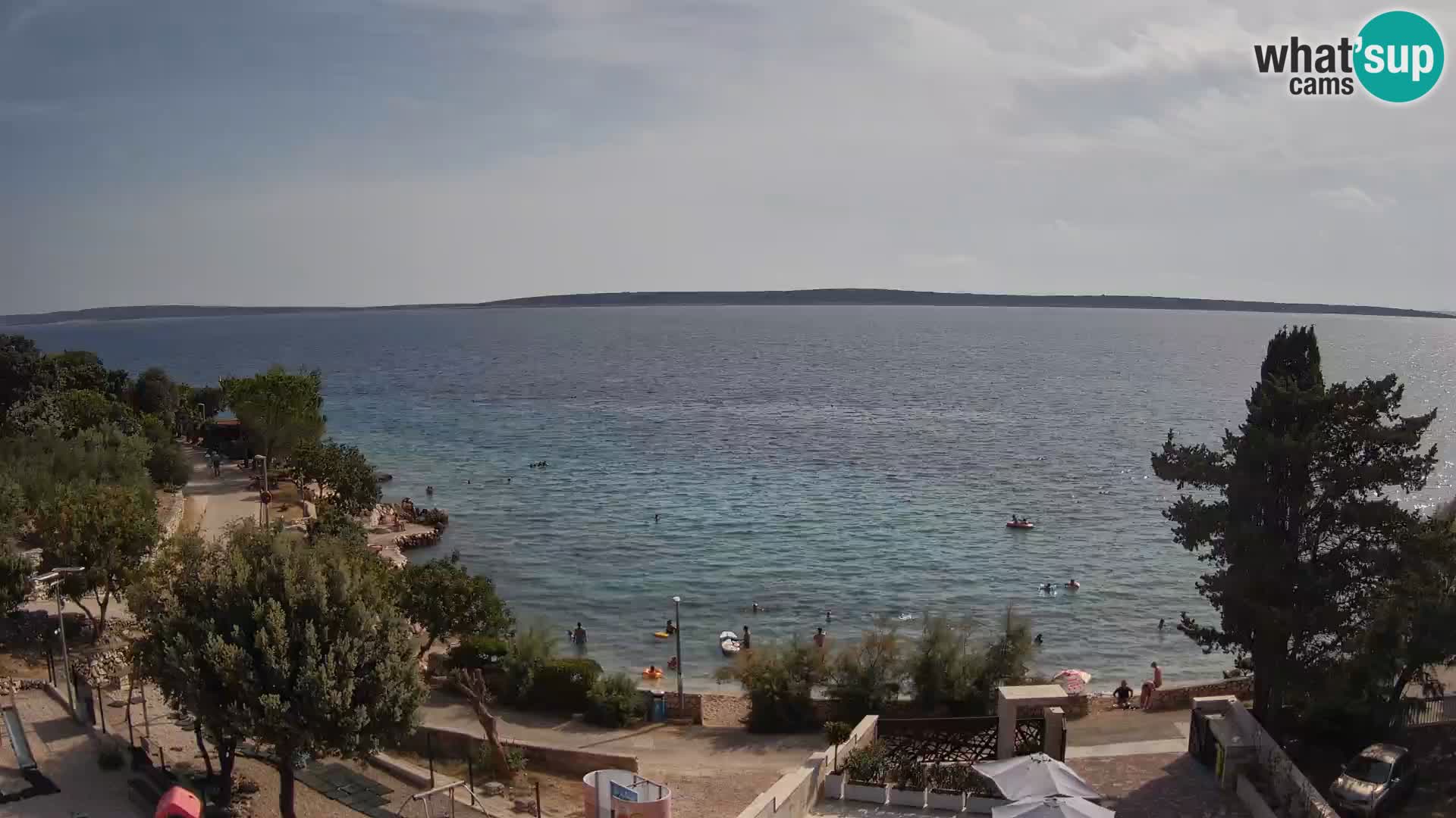 Webcam Plaža Male Mandre – Live View from Pag Island