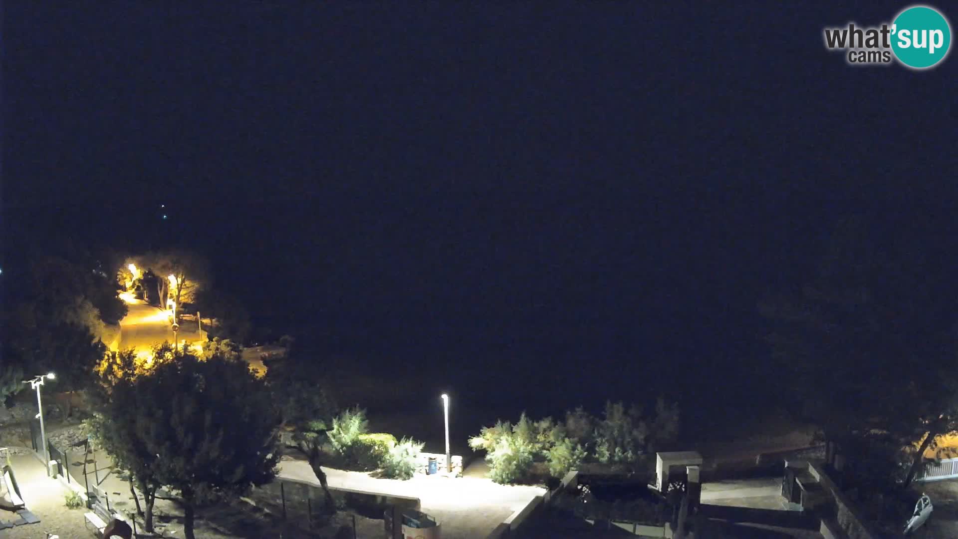 Webcam Plaža Male Mandre – Diretta dalla spiaggia sull’isola di Pag