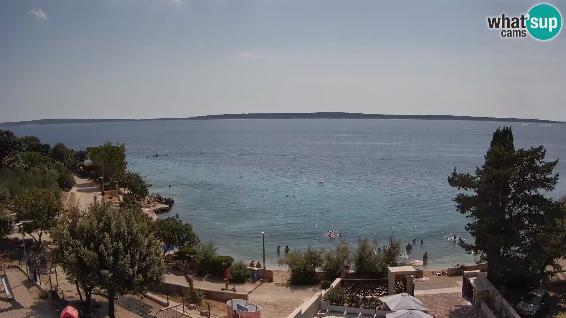 Webcam Plaža Male Mandre – Live View from Pag Island