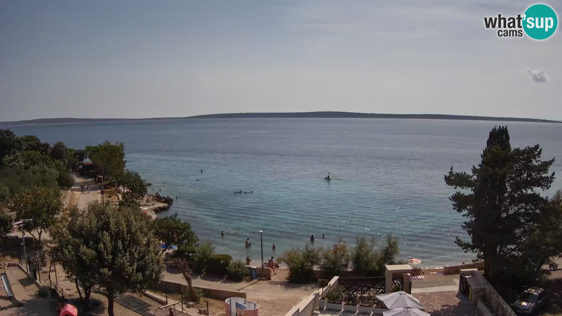 Webcam Plaža Male Mandre – Live View from Pag Island
