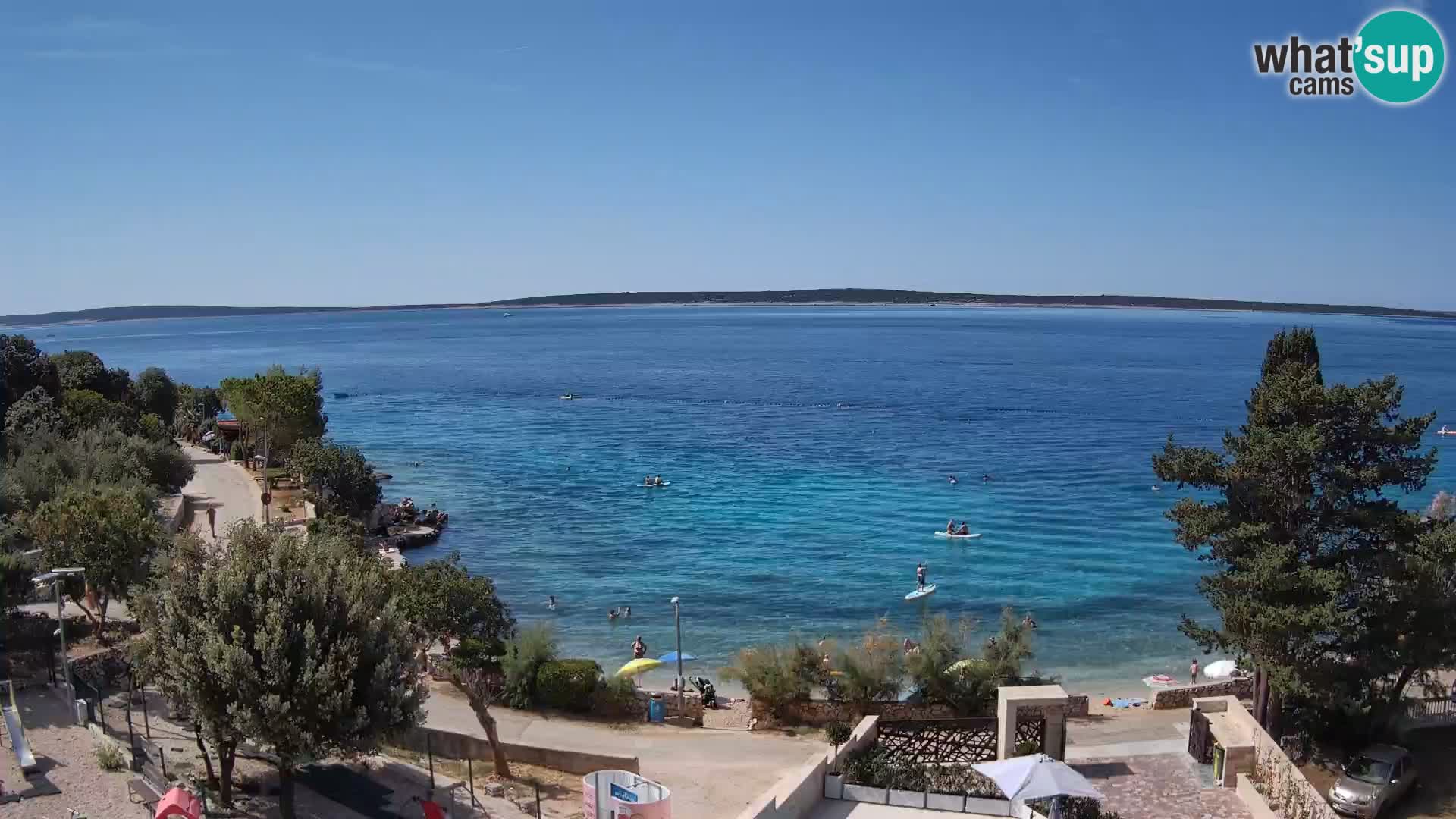 Webcam Plaža Male Mandre – Live View from Pag Island