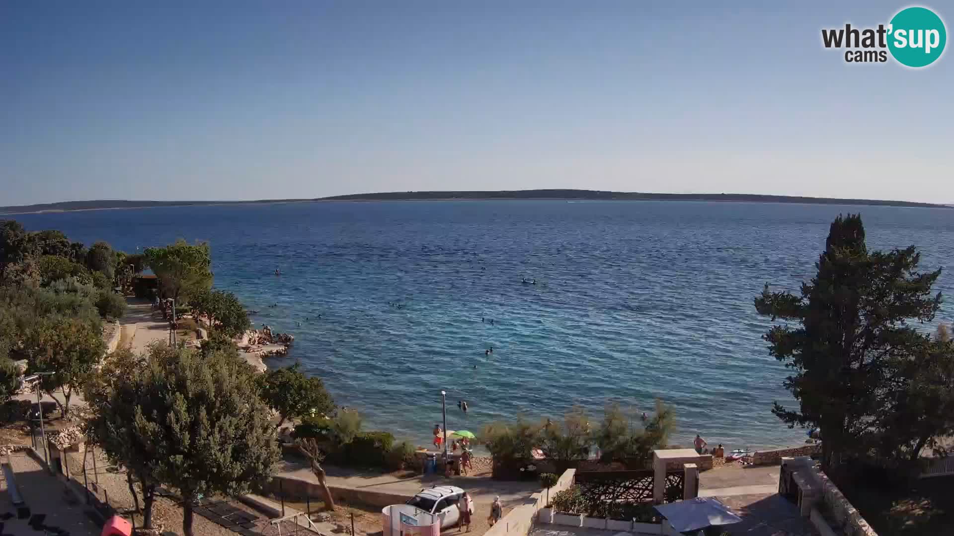 Webcam Plaža Male Mandre – Live View from Pag Island