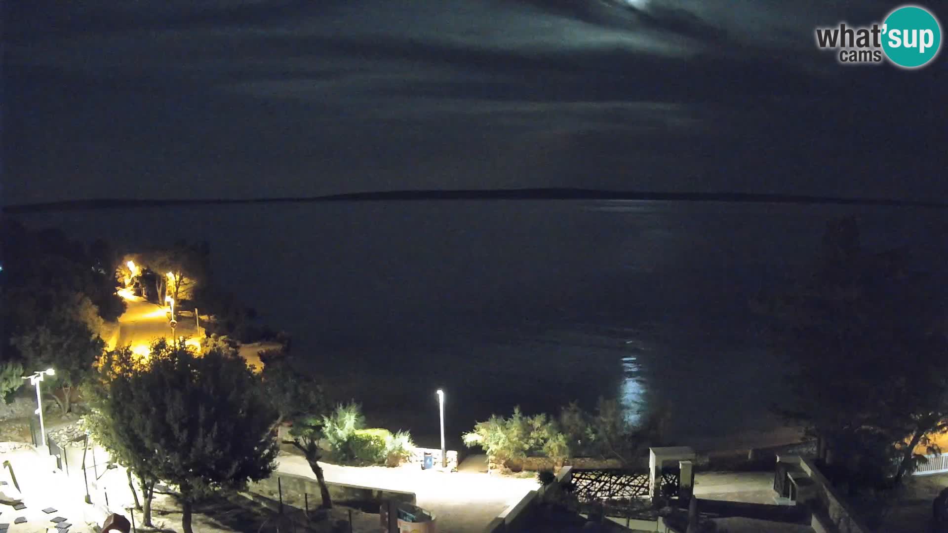 Webcam Plaža Male Mandre – Live View from Pag Island
