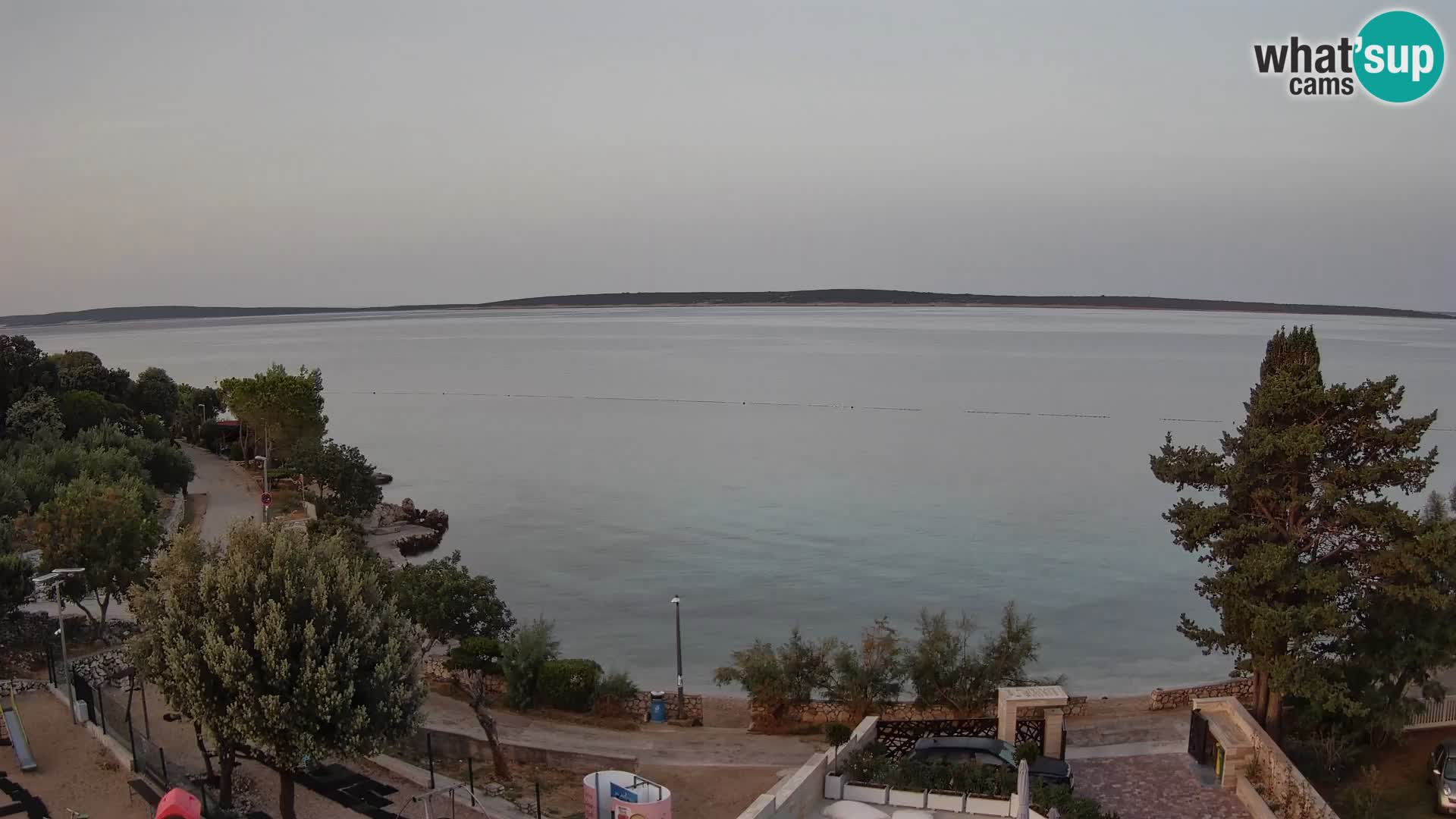 Webcam Plaža Male Mandre – Live View from Pag Island
