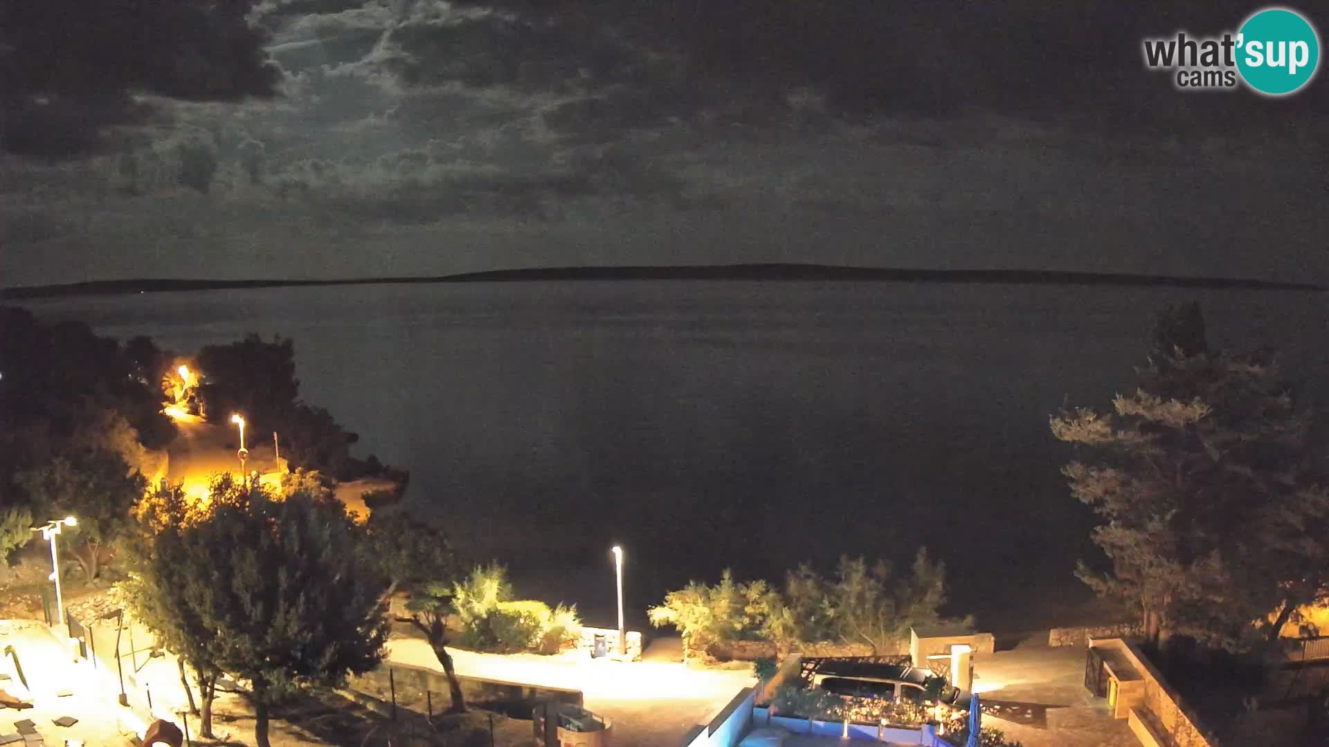 Webcam Strand Male Mandre – Liveblick von der Insel Pag