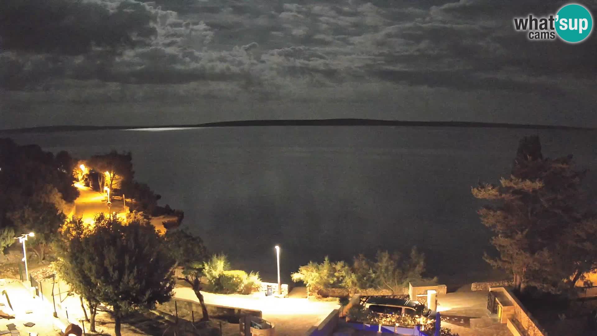 Webcam Strand Male Mandre – Liveblick von der Insel Pag