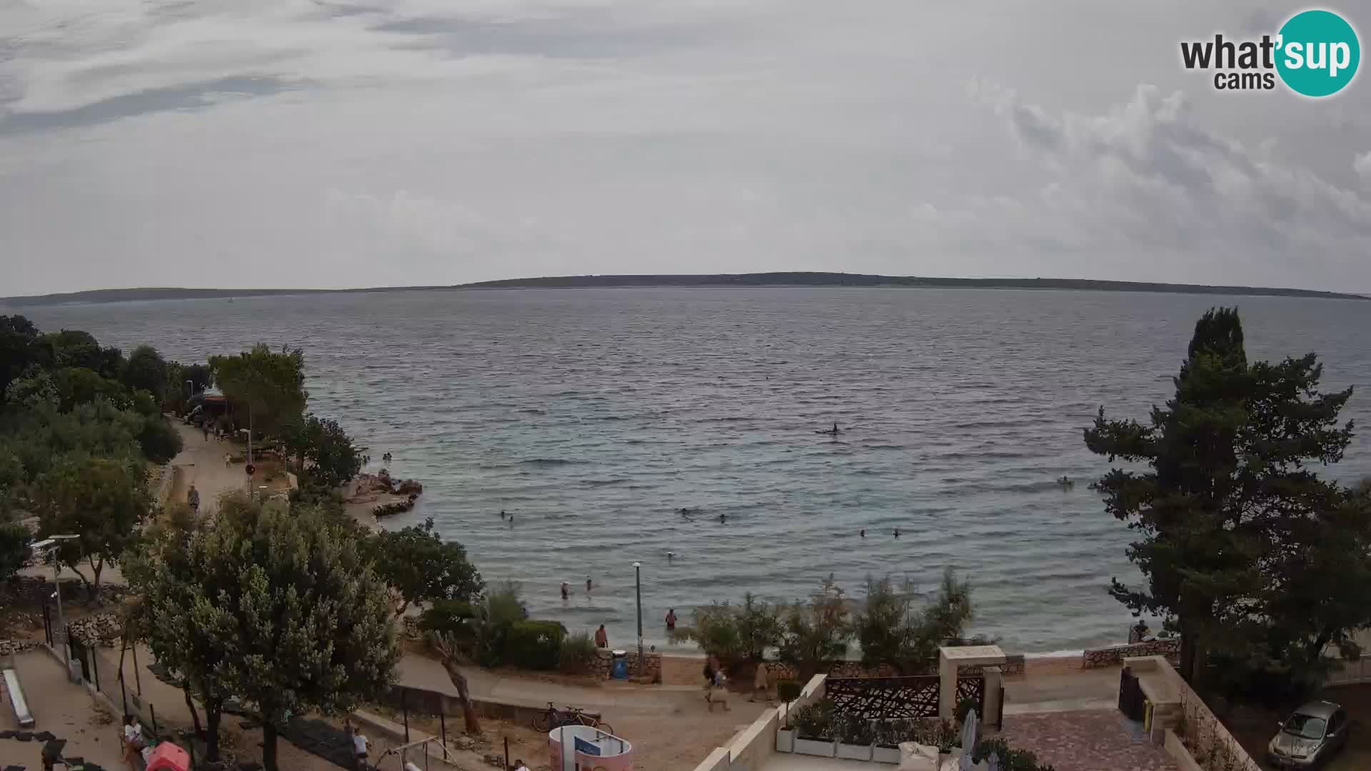 Webcam Plaža Male Mandre – Diretta dalla spiaggia sull’isola di Pag