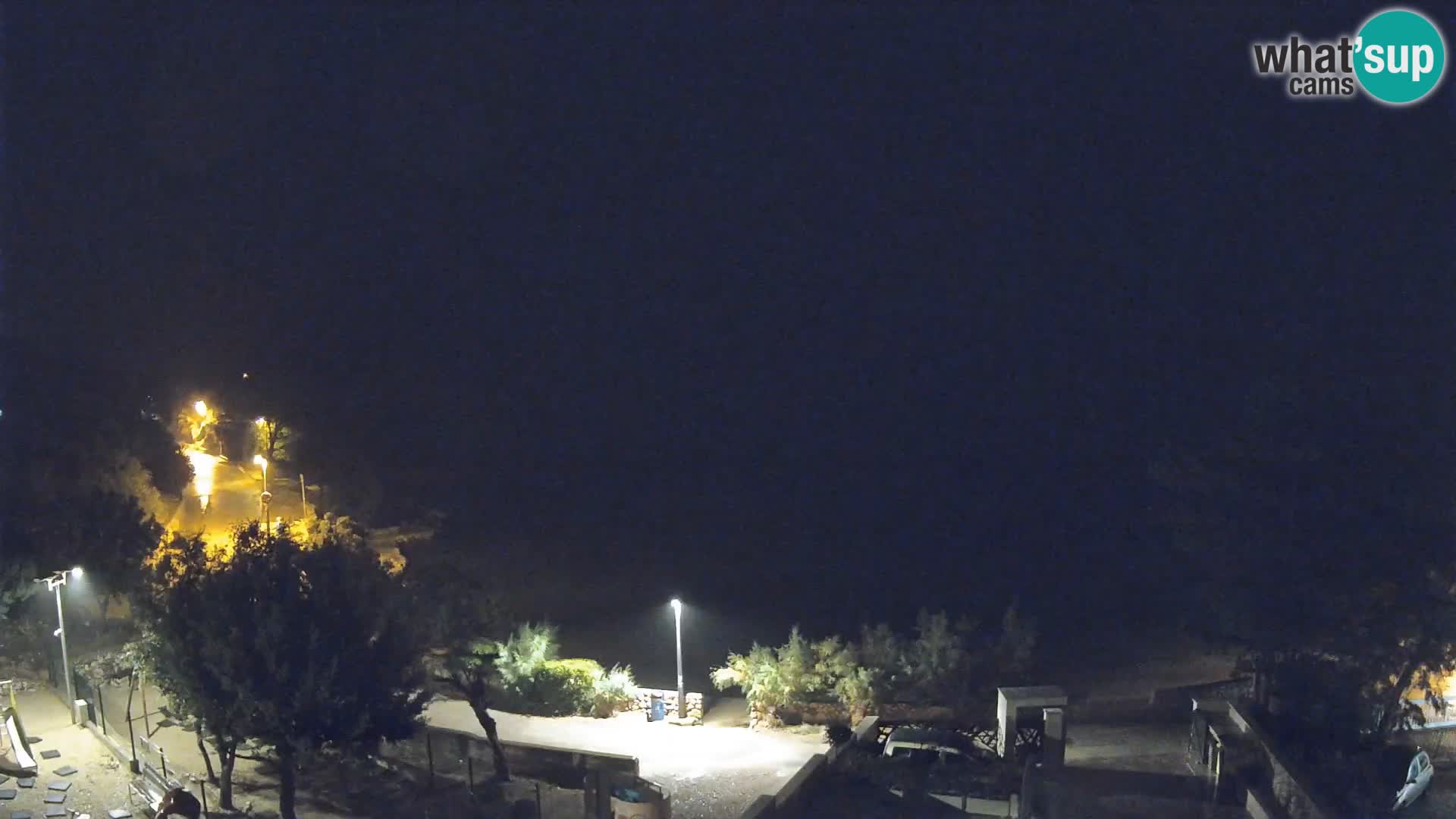 Webcam Plage Male Mandre – Vue en direct depuis l’île de Pag