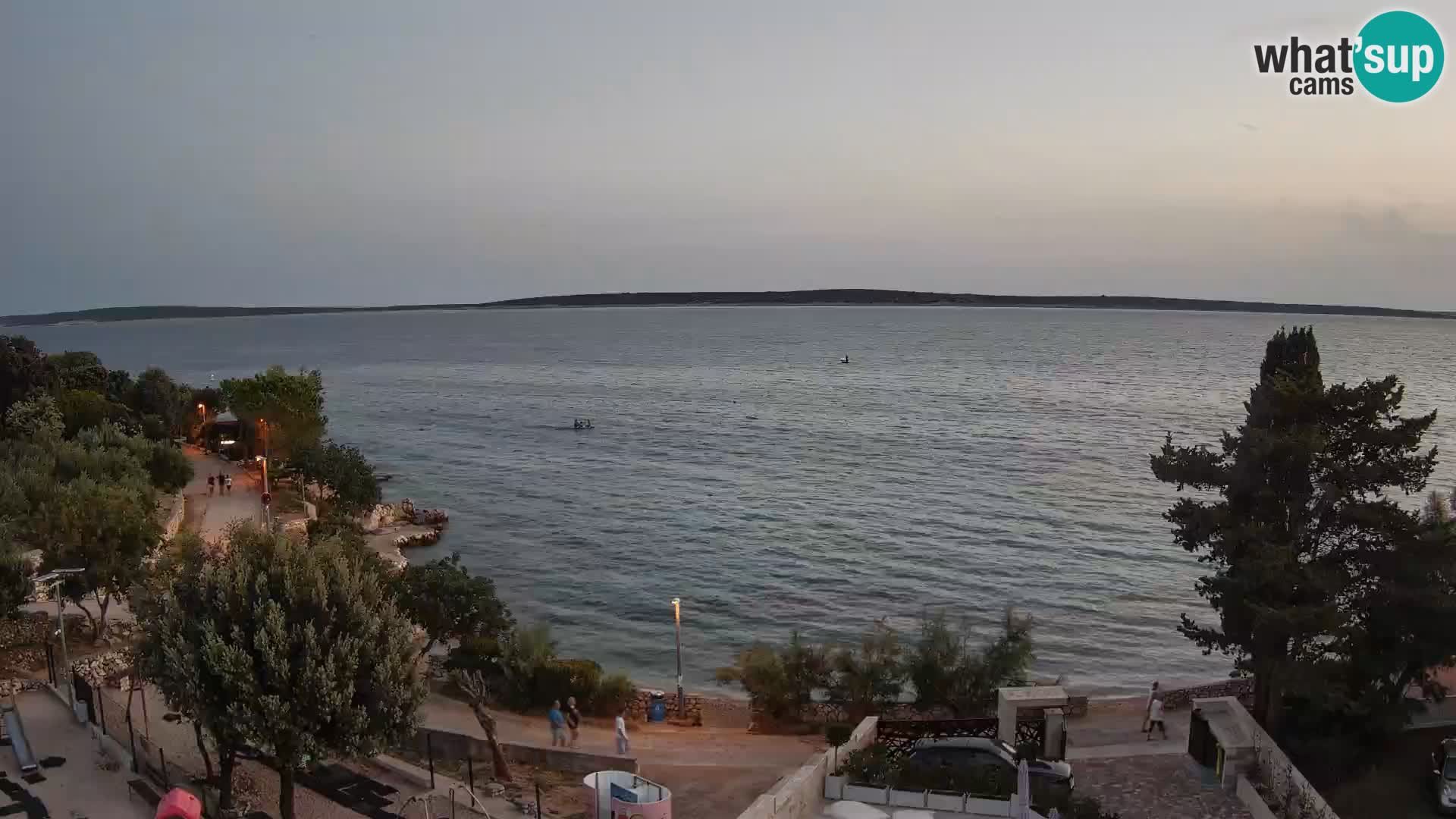 Webcam Strand Male Mandre – Liveblick von der Insel Pag