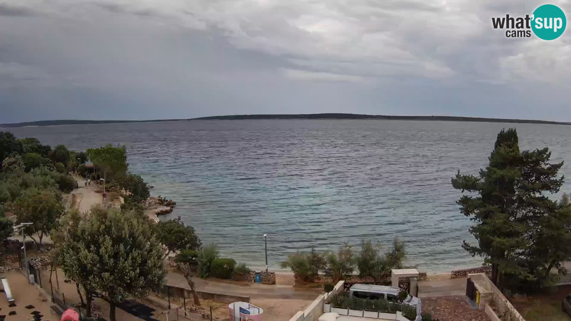 Webcam Plaža Male Mandre – Diretta dalla spiaggia sull’isola di Pag
