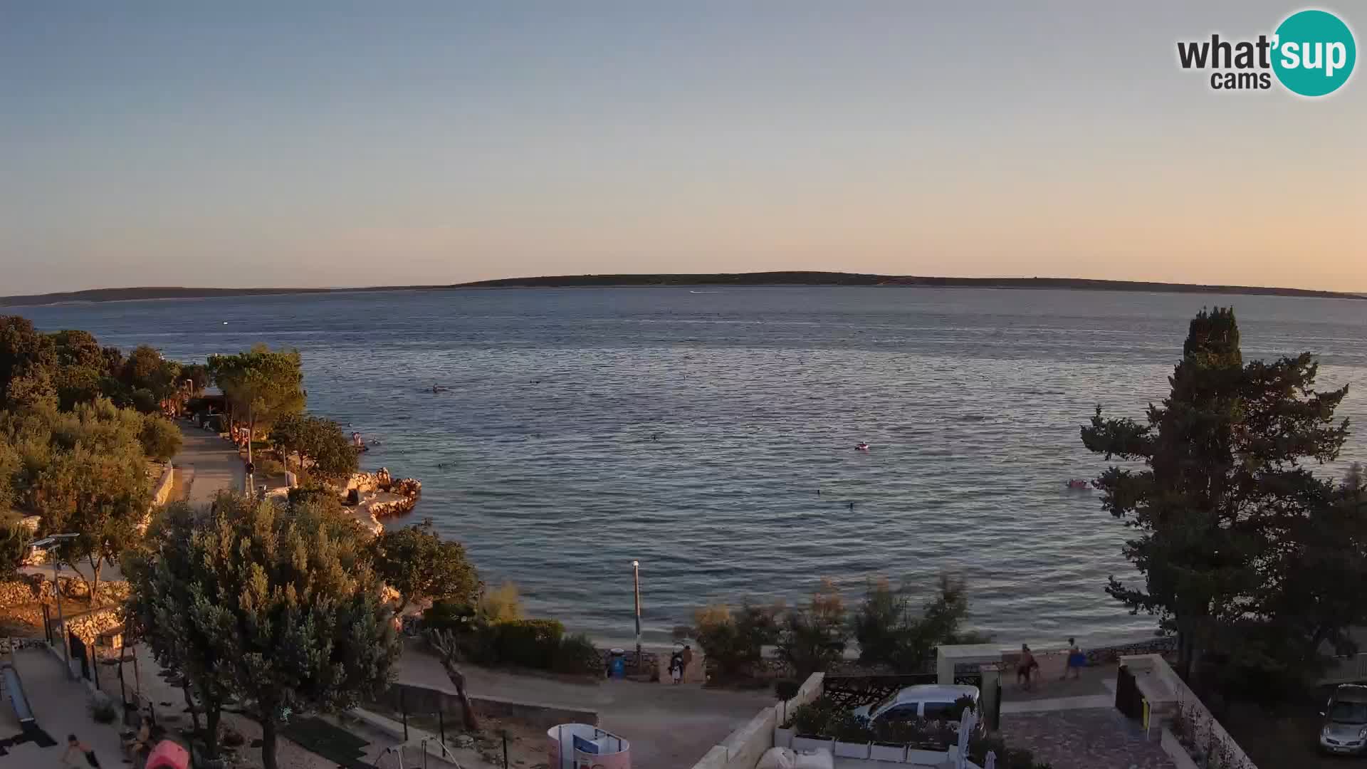 Webcam Plaža Male Mandre – Live View from Pag Island