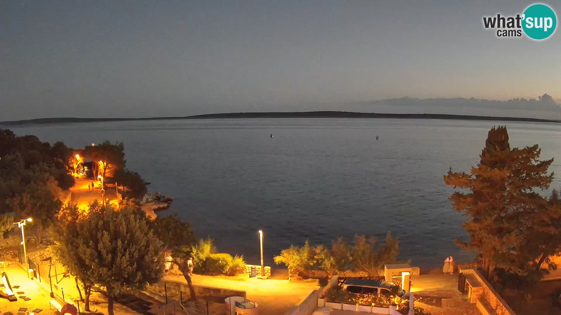 Webcam Plaža Male Mandre – Diretta dalla spiaggia sull’isola di Pag