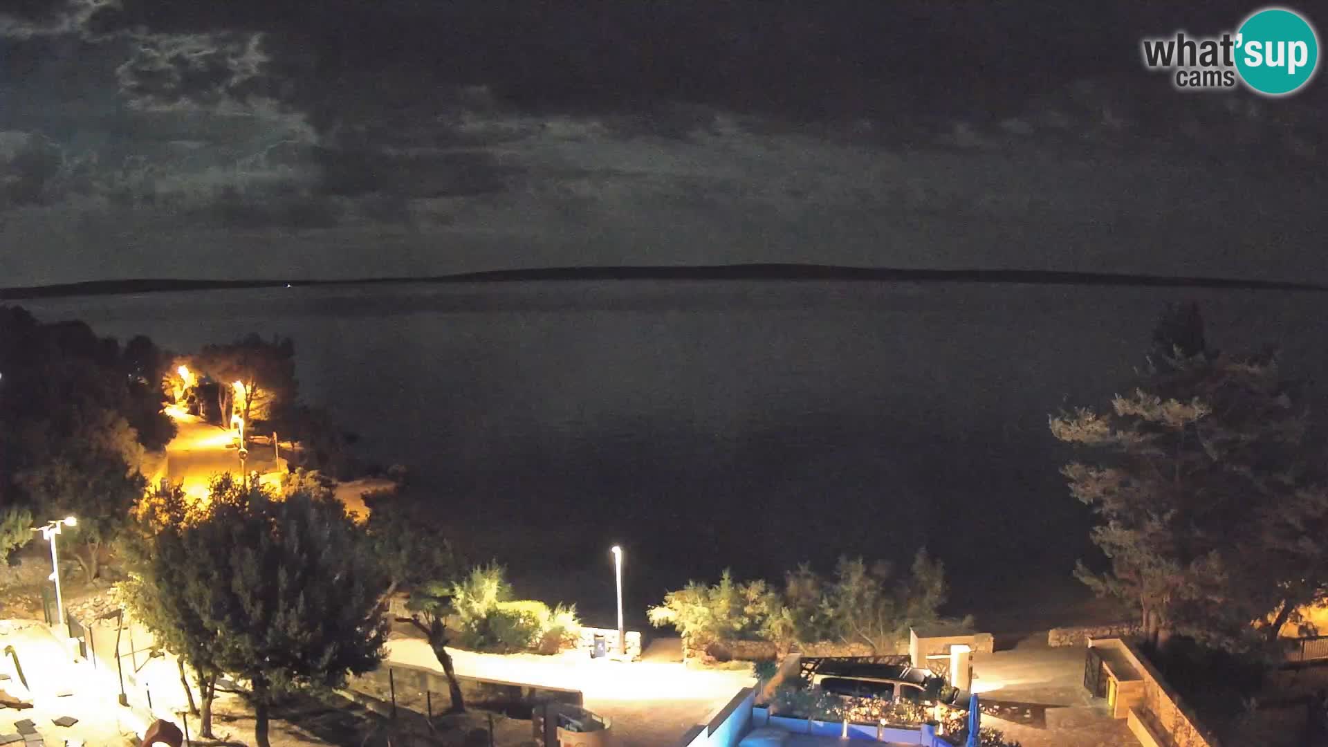 Webcam Plaža Male Mandre – Diretta dalla spiaggia sull’isola di Pag