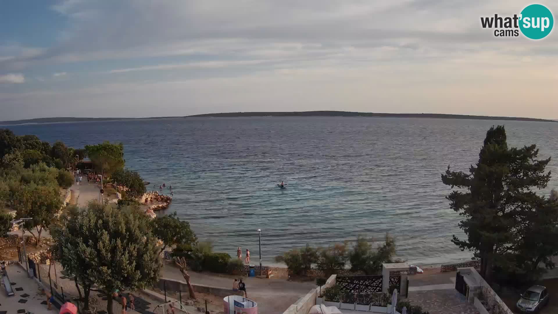 Webcam Plaža Male Mandre – Live View from Pag Island