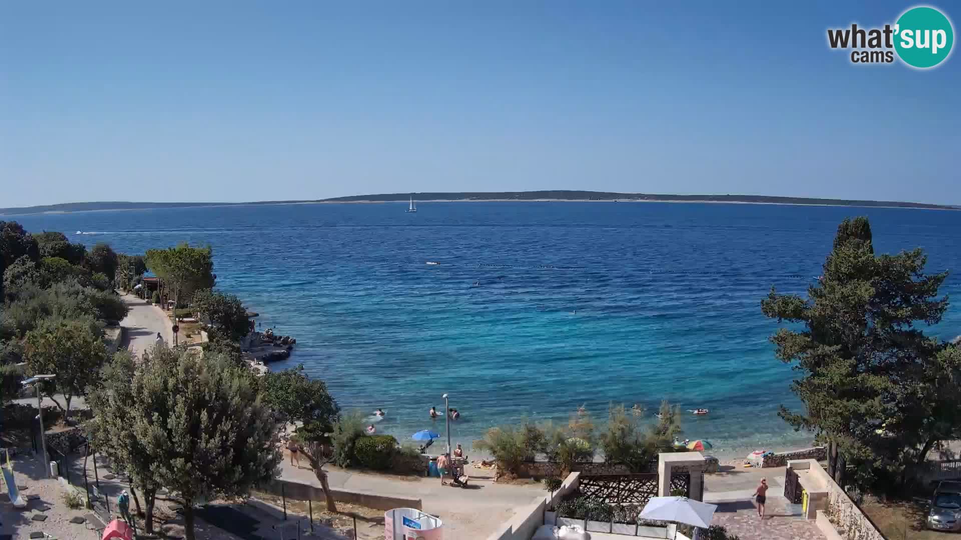 Webcam Playa Male Mandre en directo – Isla de Pag