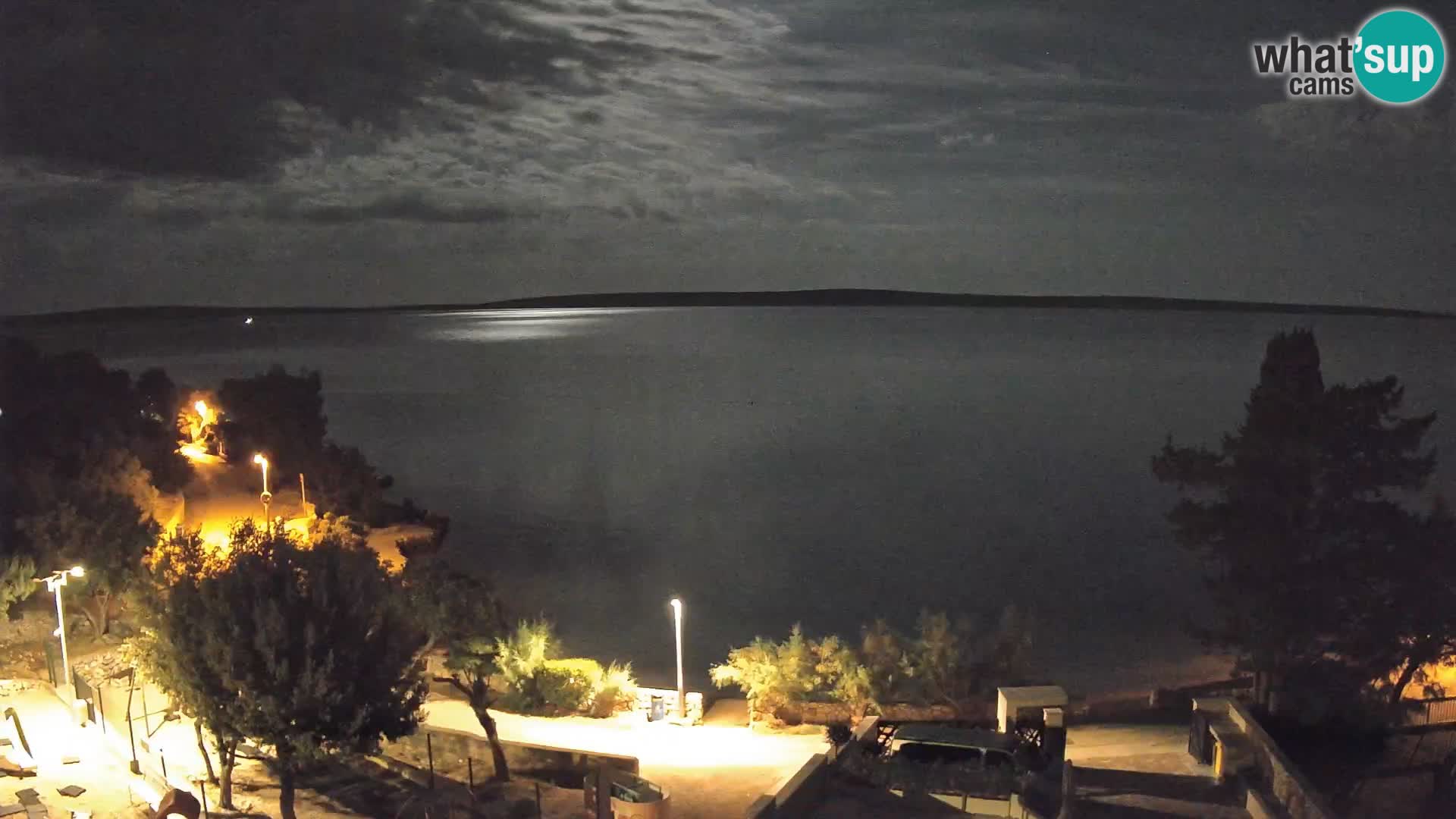 Webcam Plaža Male Mandre – Live View from Pag Island