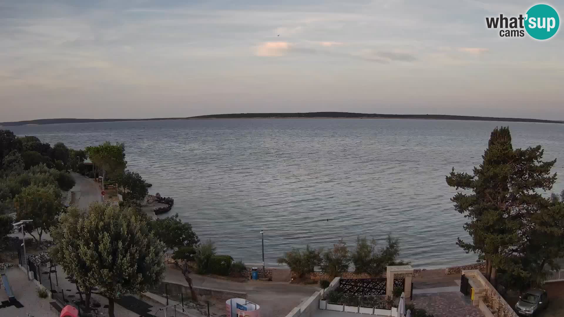 Webcam Plaža Male Mandre – Live View from Pag Island