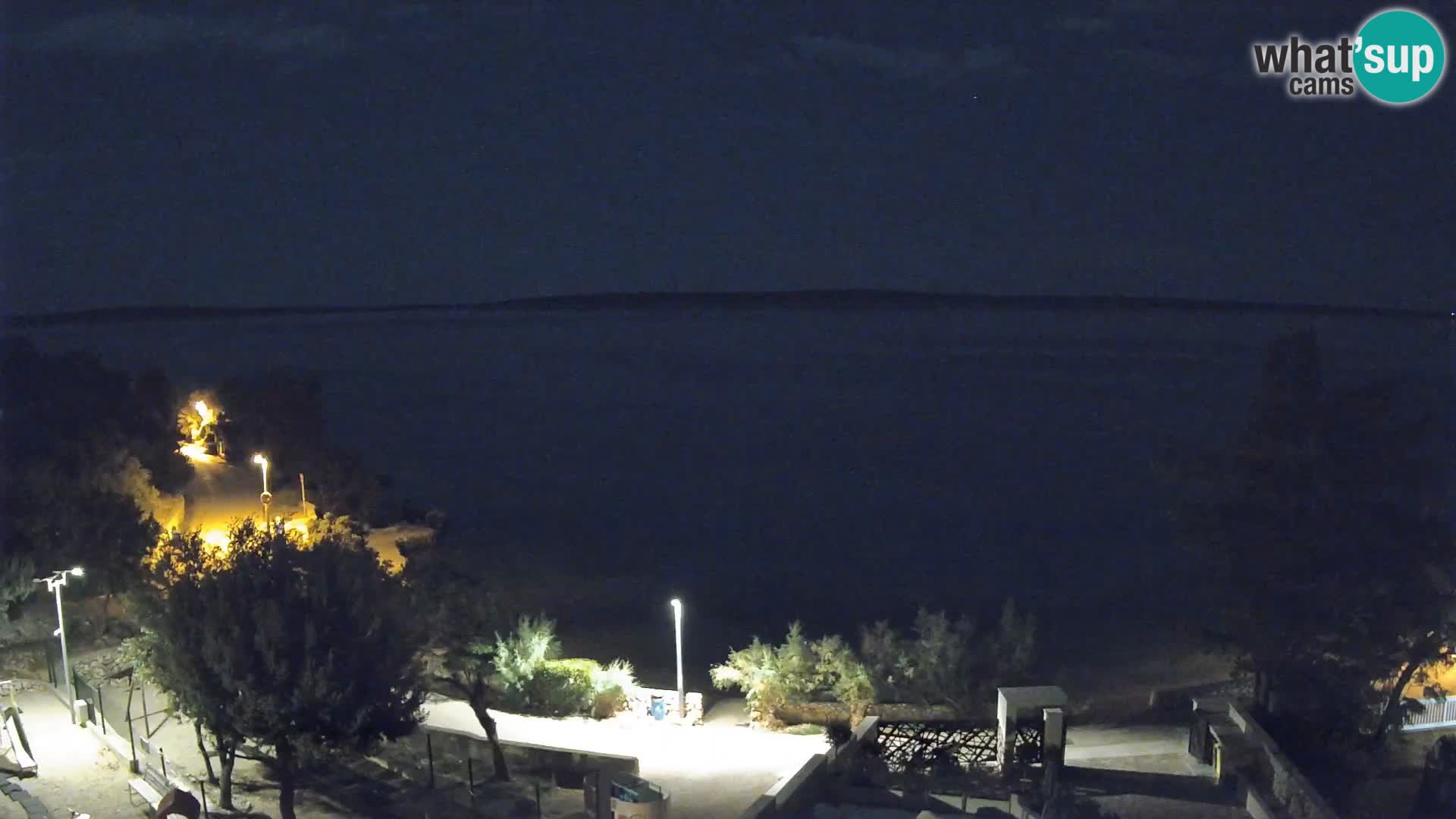 Webcam Plaža Male Mandre – Live View from Pag Island