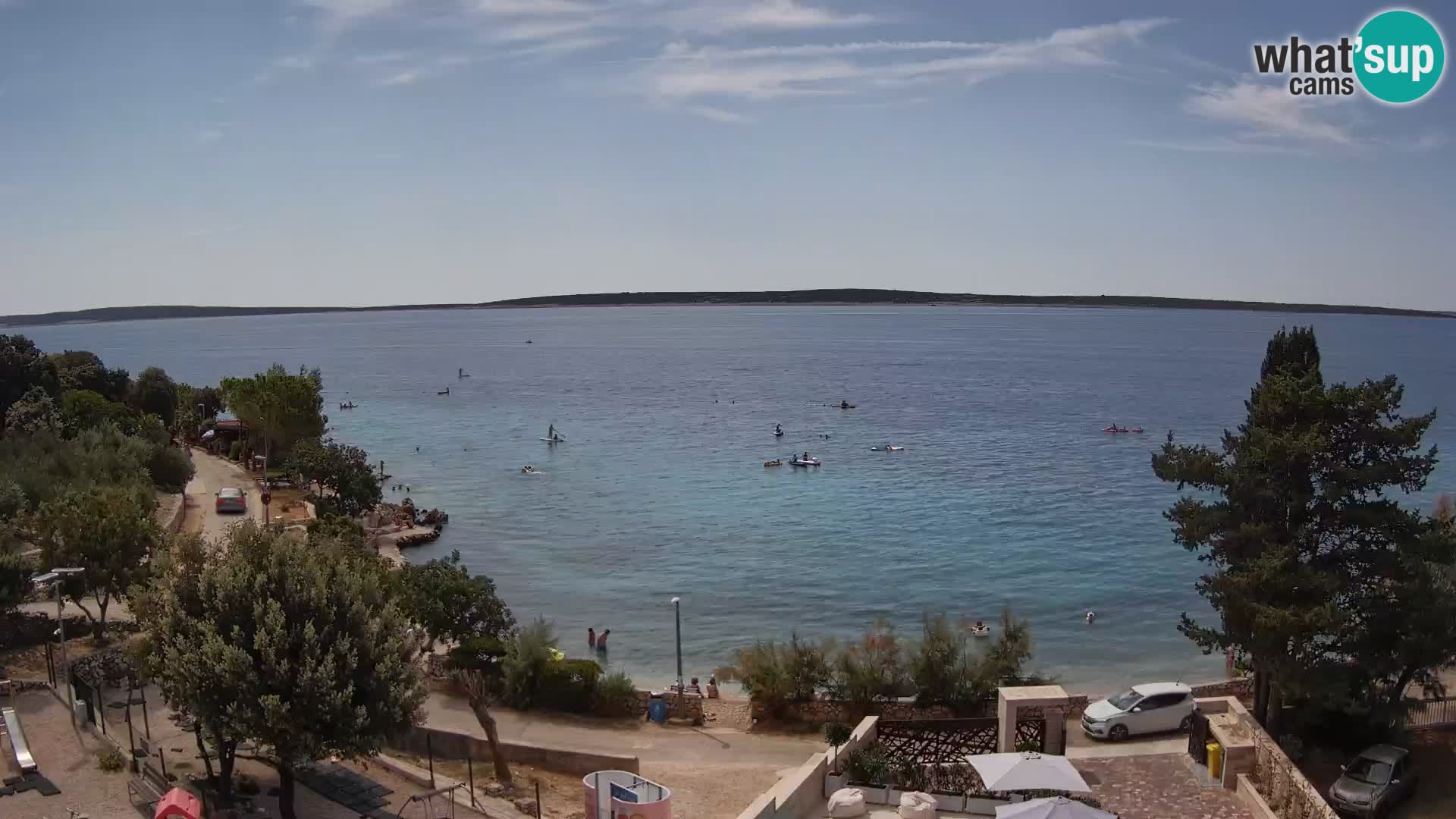 Webcam Plaža Male Mandre – Live View from Pag Island