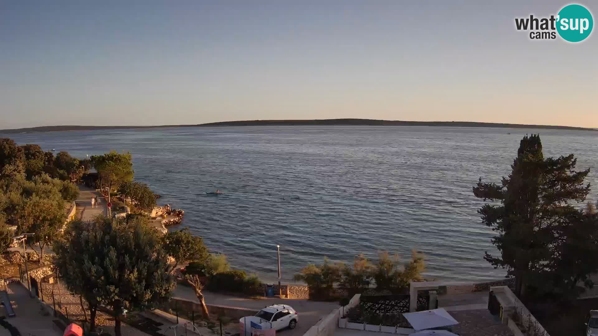 Webcam Strand Male Mandre – Liveblick von der Insel Pag