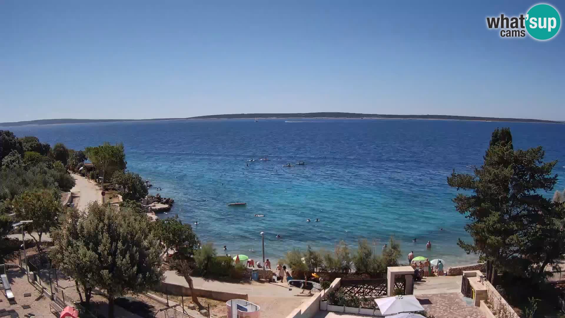 Webcam Playa Male Mandre en directo – Isla de Pag