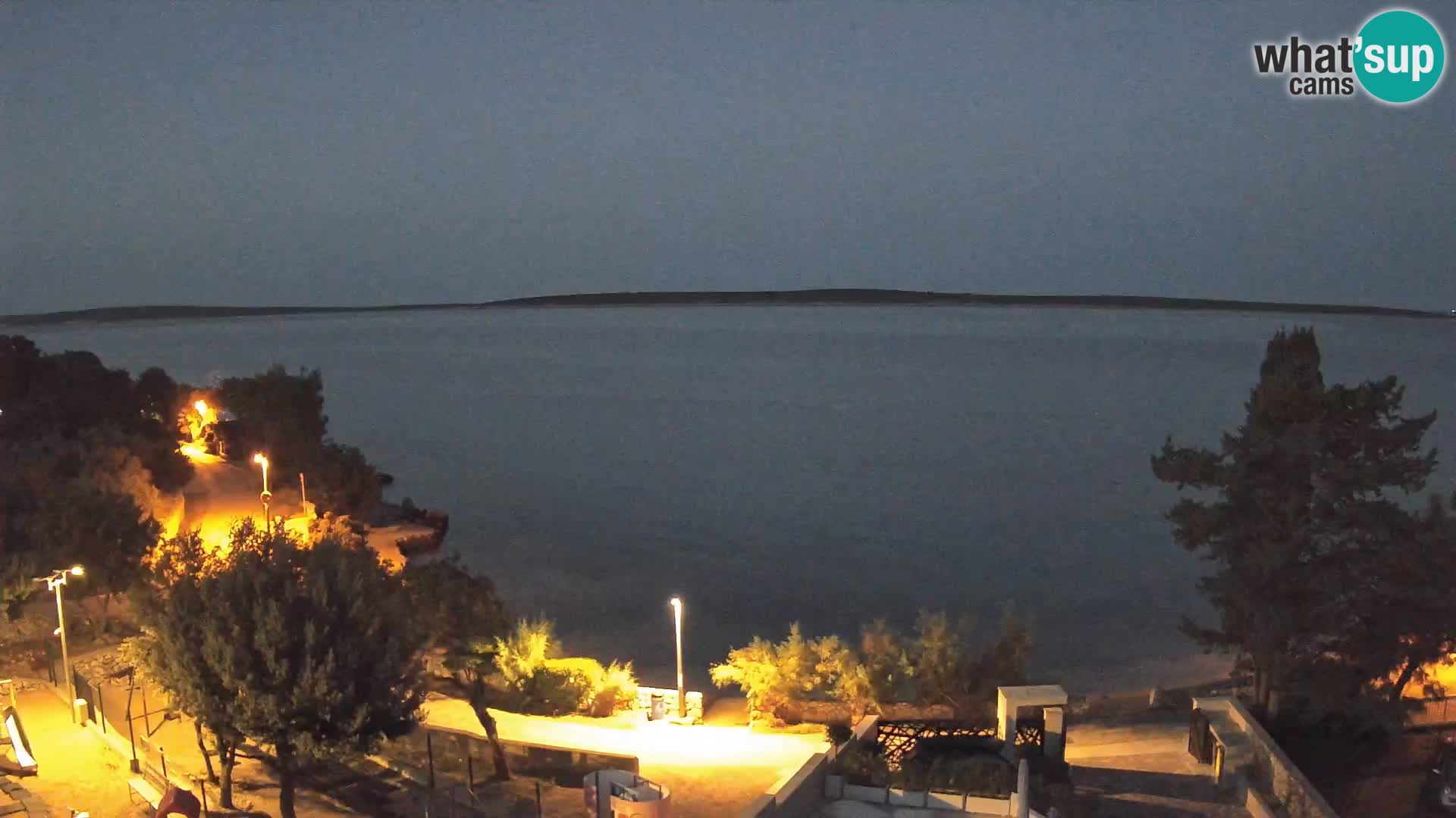 Webcam Strand Male Mandre – Liveblick von der Insel Pag