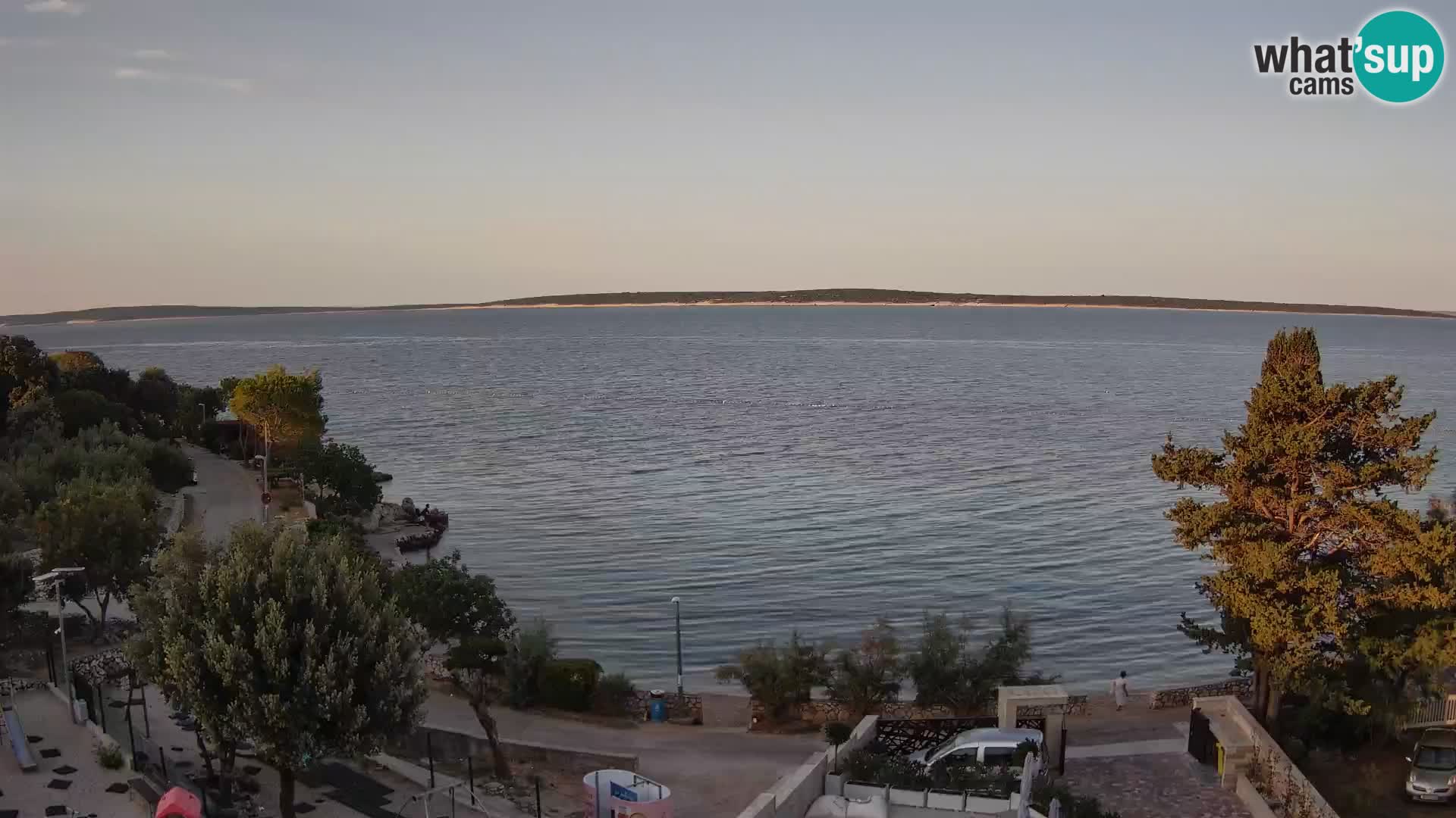 Webcam Strand Male Mandre – Liveblick von der Insel Pag
