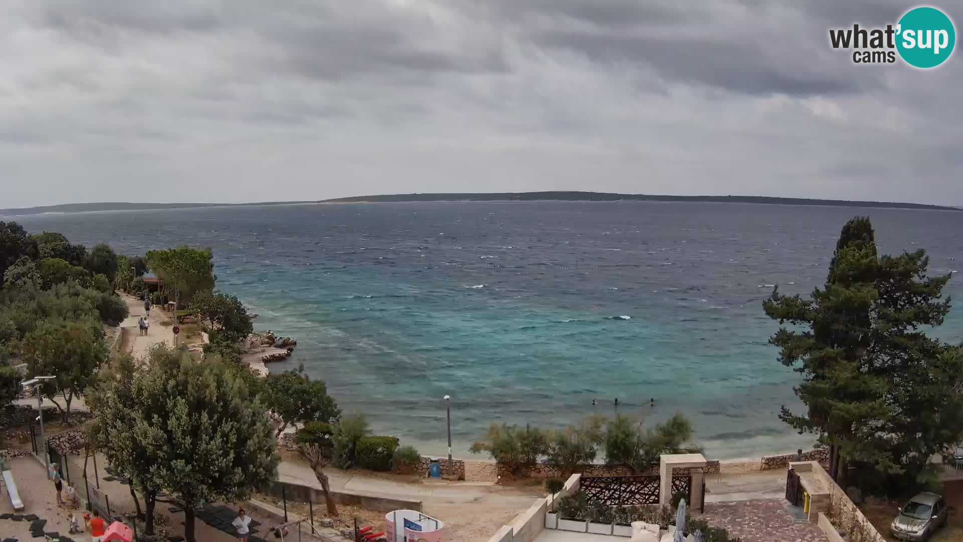 Webcam Plaža Male Mandre – Live View from Pag Island