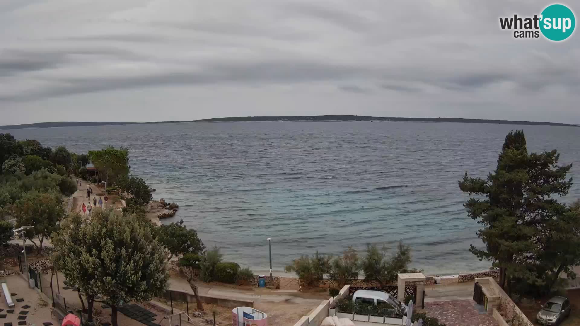 Webcam Strand Male Mandre – Liveblick von der Insel Pag