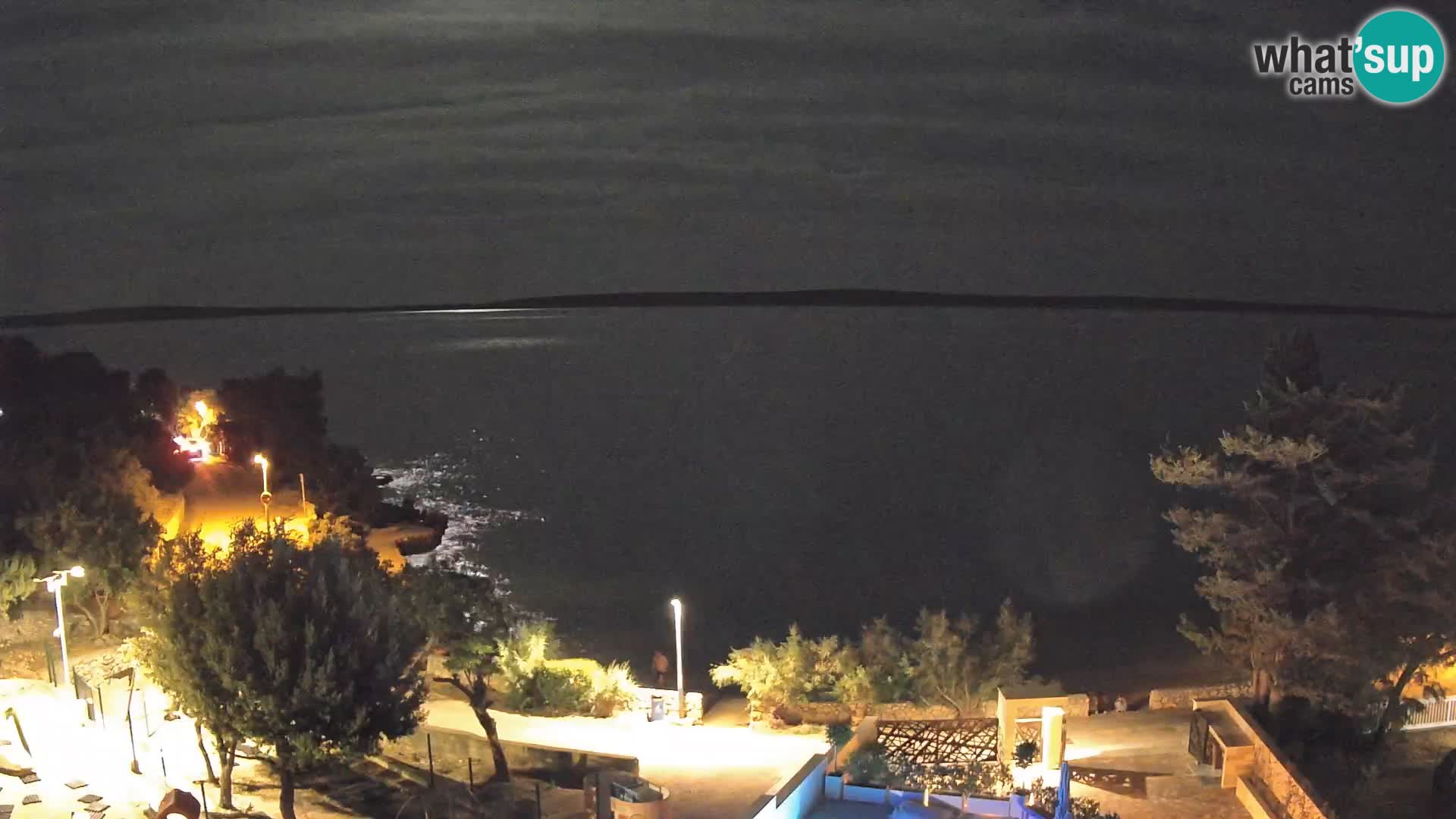 Webcam Plaža Male Mandre – Live View from Pag Island