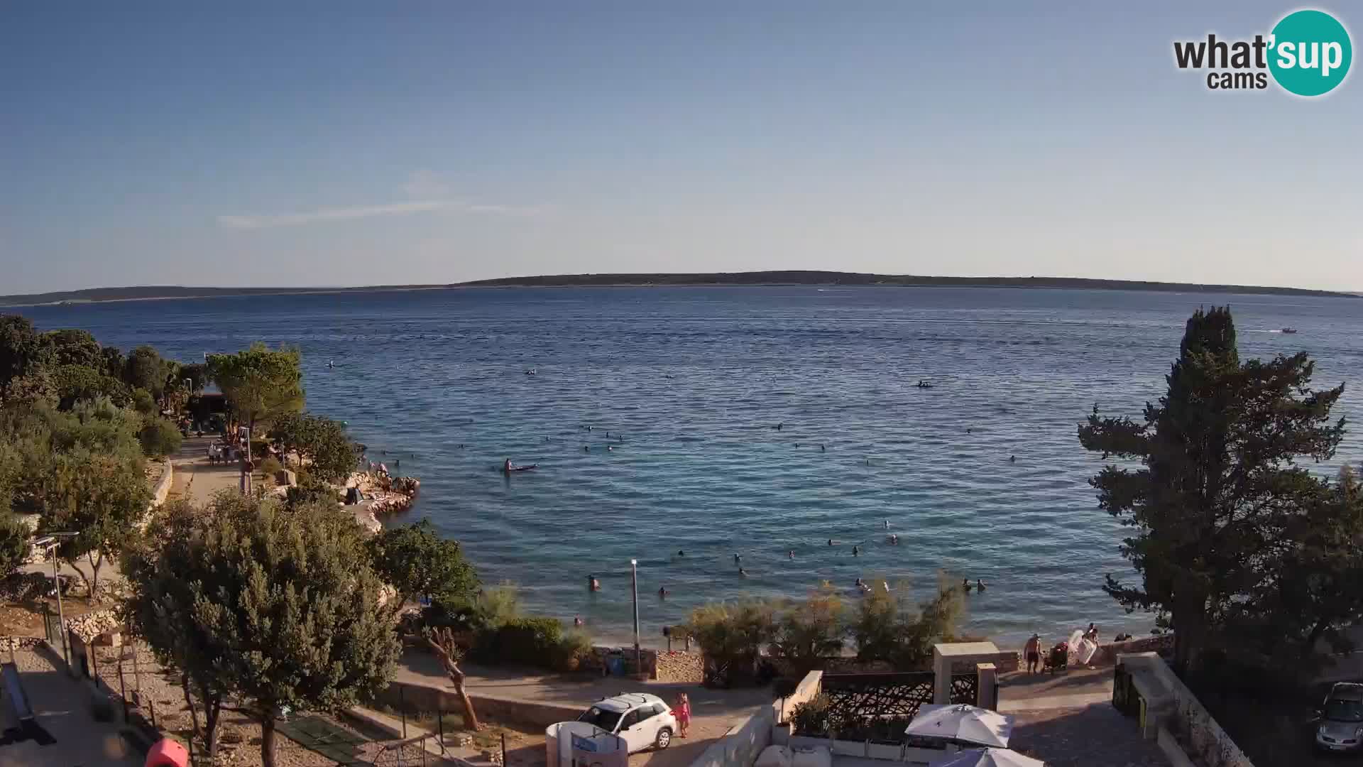 Webcam Plaža Male Mandre – Live View from Pag Island