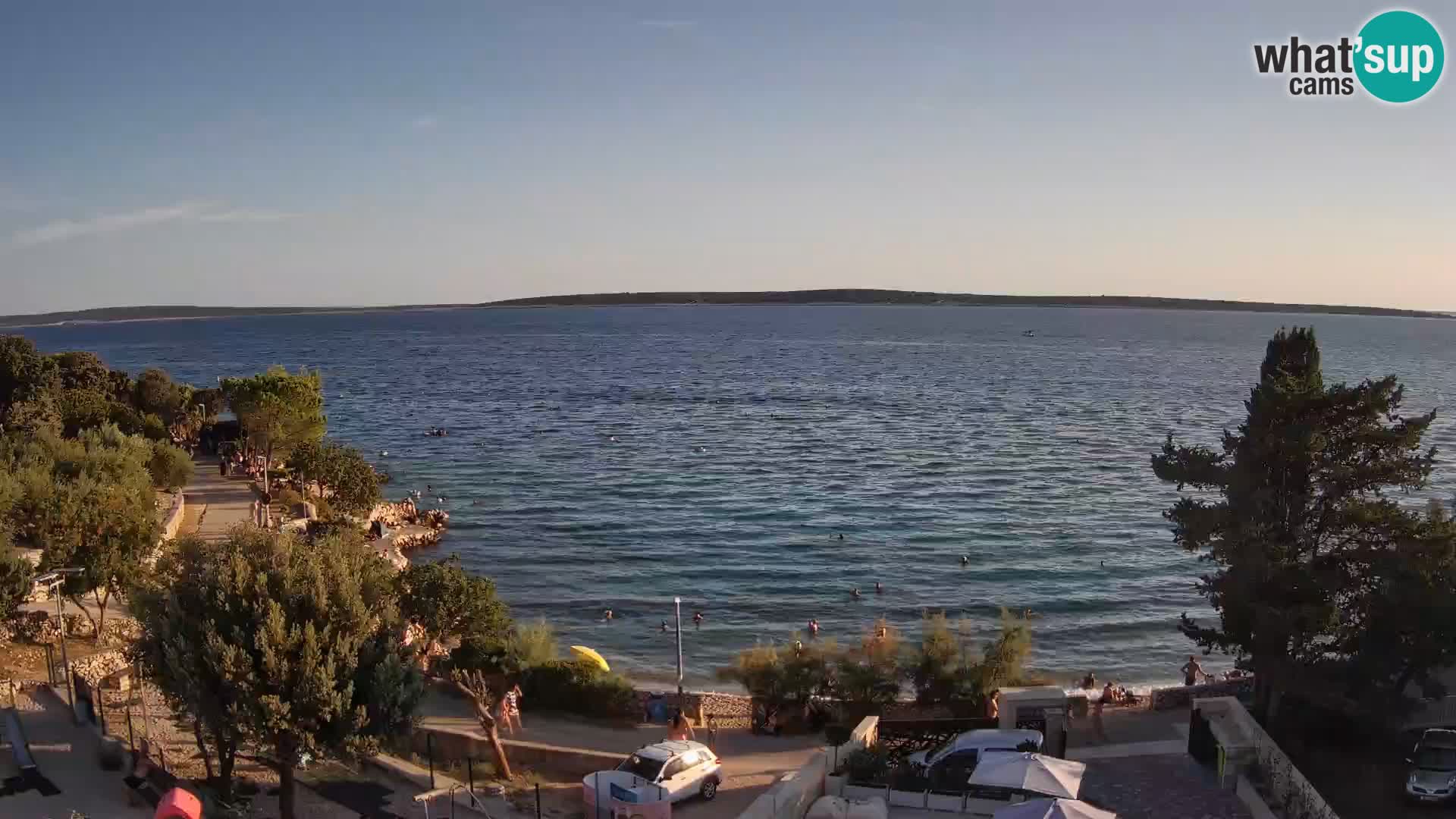 Webcam Plaža Male Mandre – Live View from Pag Island