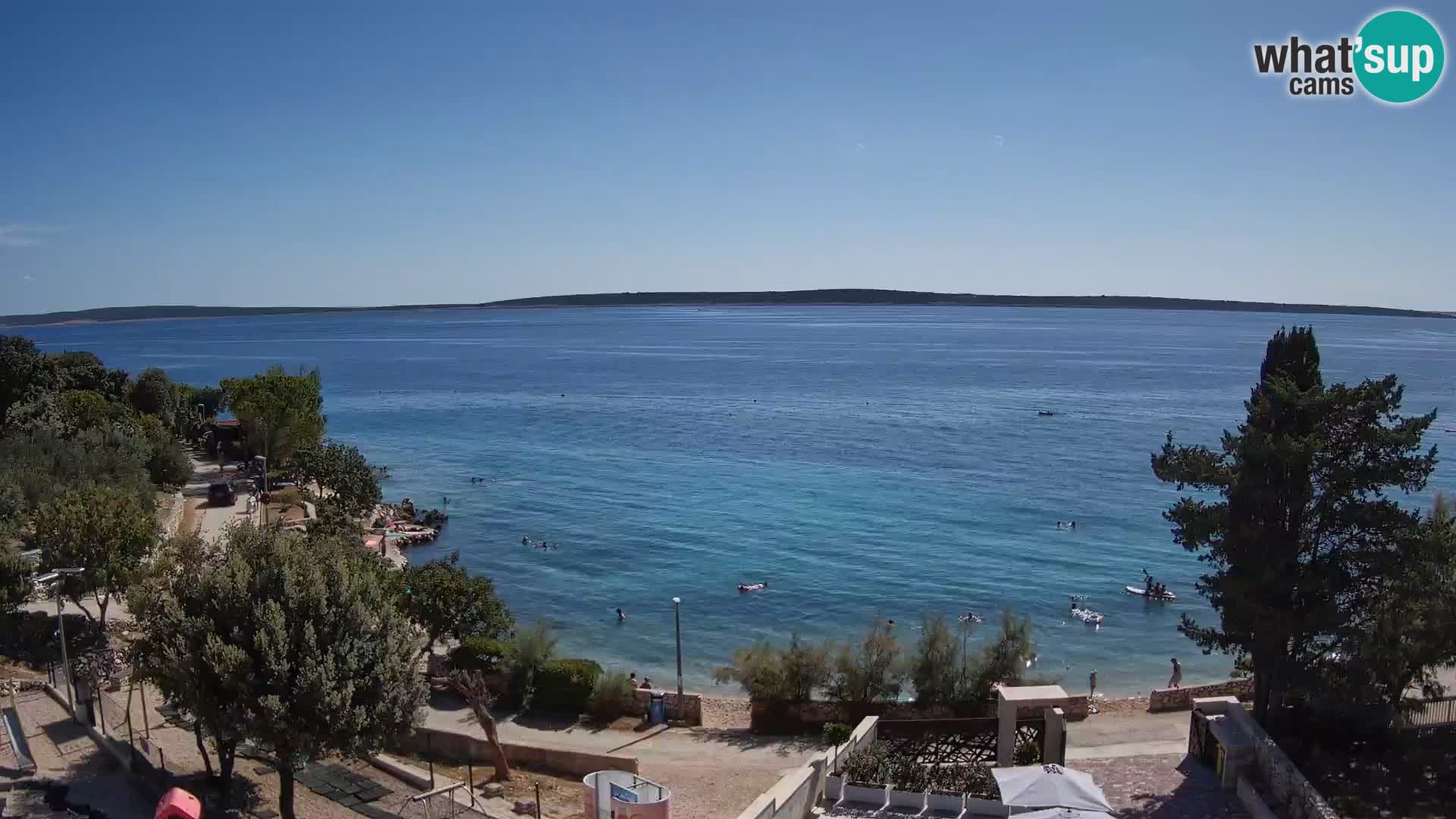 Webcam Plaža Male Mandre – Live View from Pag Island