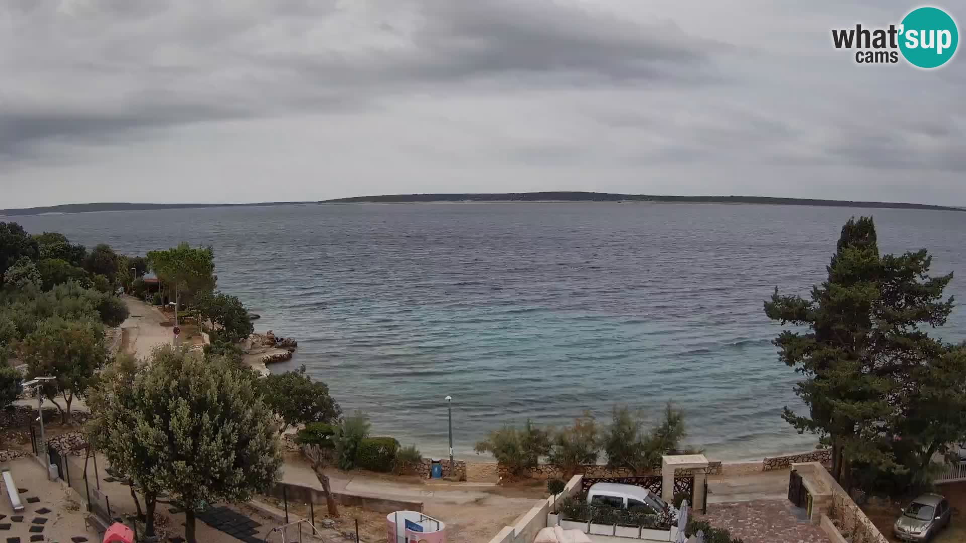 Webcam Plaža Male Mandre – Live View from Pag Island