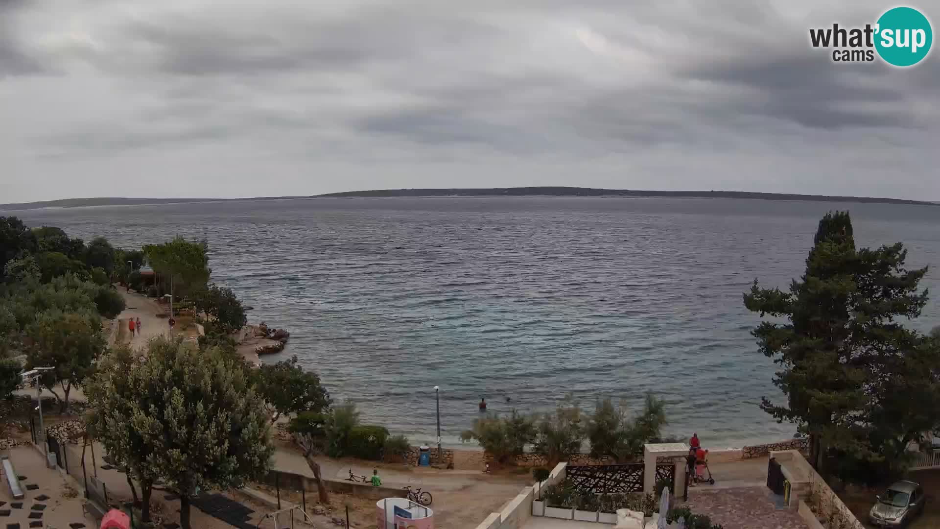 Webcam Plaža Male Mandre – Live View from Pag Island