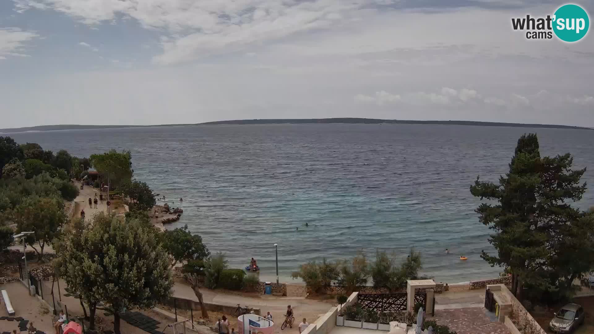 Webcam Plaža Male Mandre – Live View from Pag Island