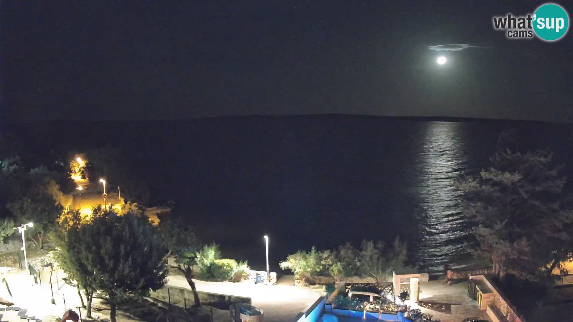 Webcam Plaža Male Mandre – Live View from Pag Island