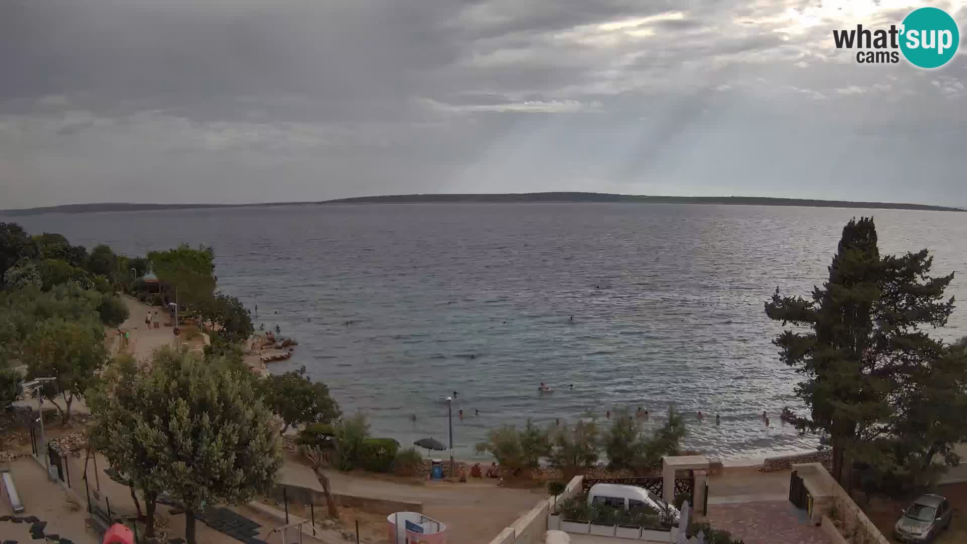Webcam Plaža Male Mandre – Live View from Pag Island