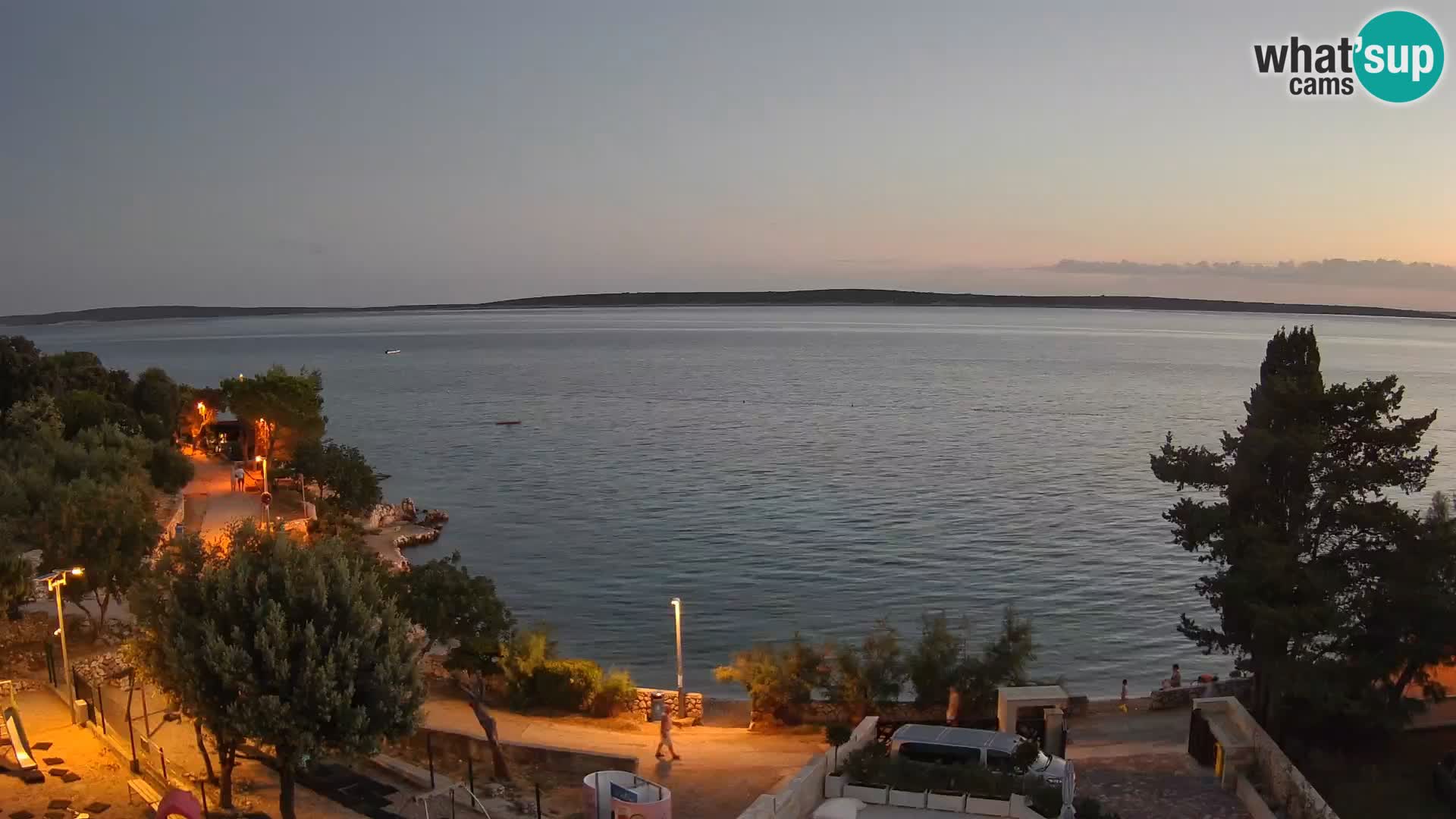 Webcam Plaža Male Mandre – Live View from Pag Island
